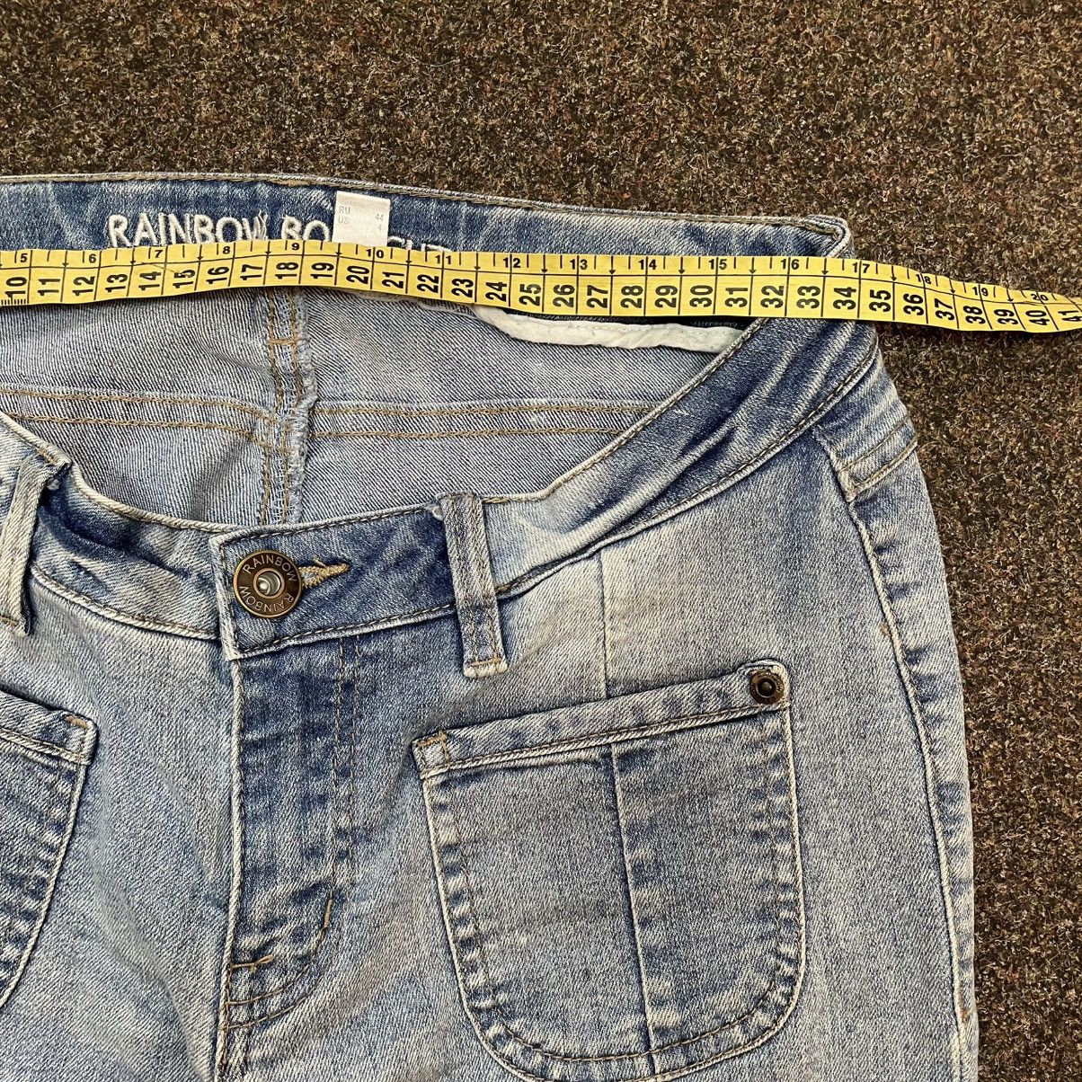 Vintage Vintage Y2K Flared Jeans Distressed Painted Hem Skate 32 Size US 32 / EU 48 - 6 Thumbnail
