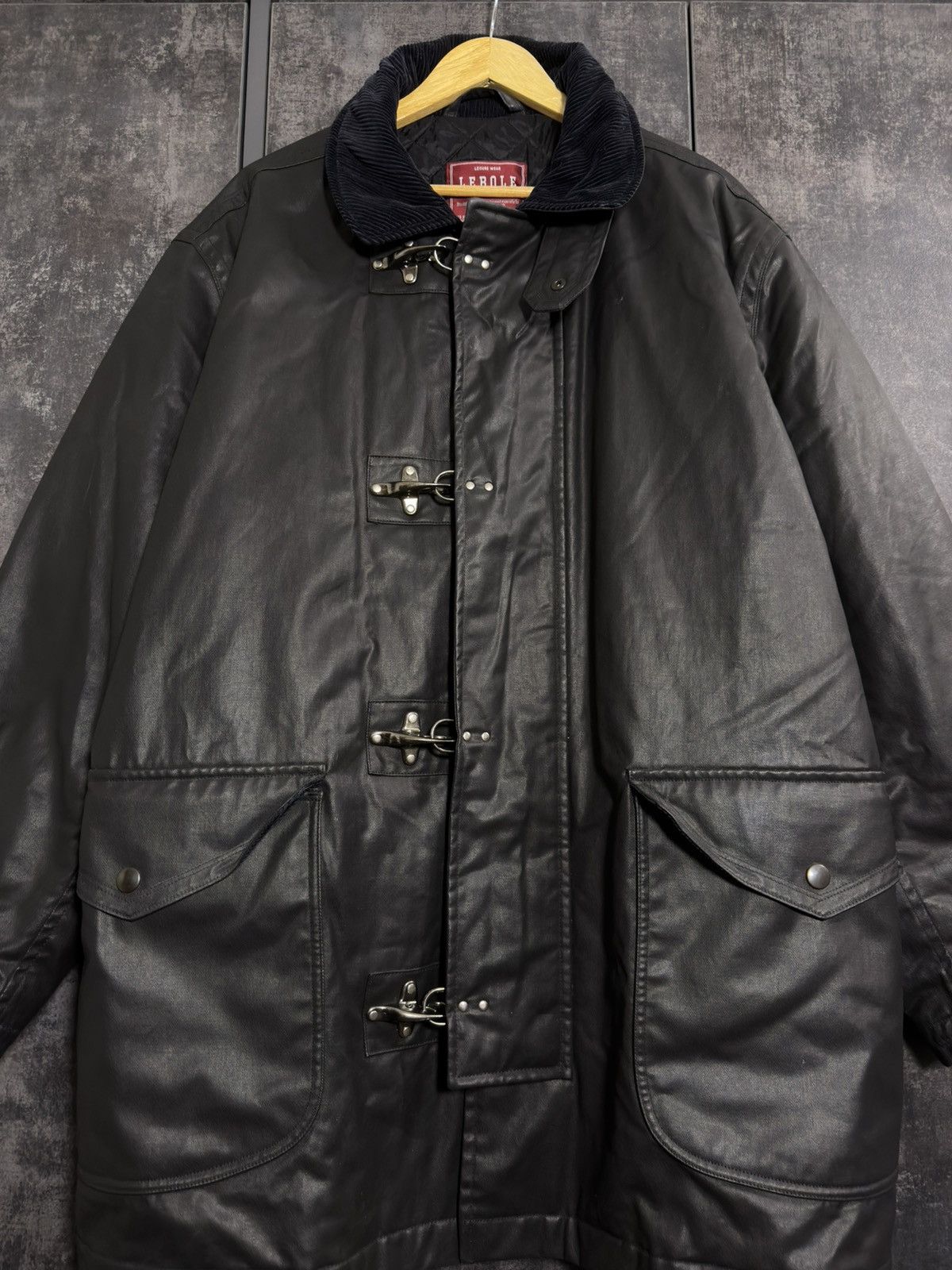 Vintage Sick Vintage Waxed Fireman Jacket Belstaff Yohji Raf Junya Size US XL / EU 56 / 4 - 3 Thumbnail
