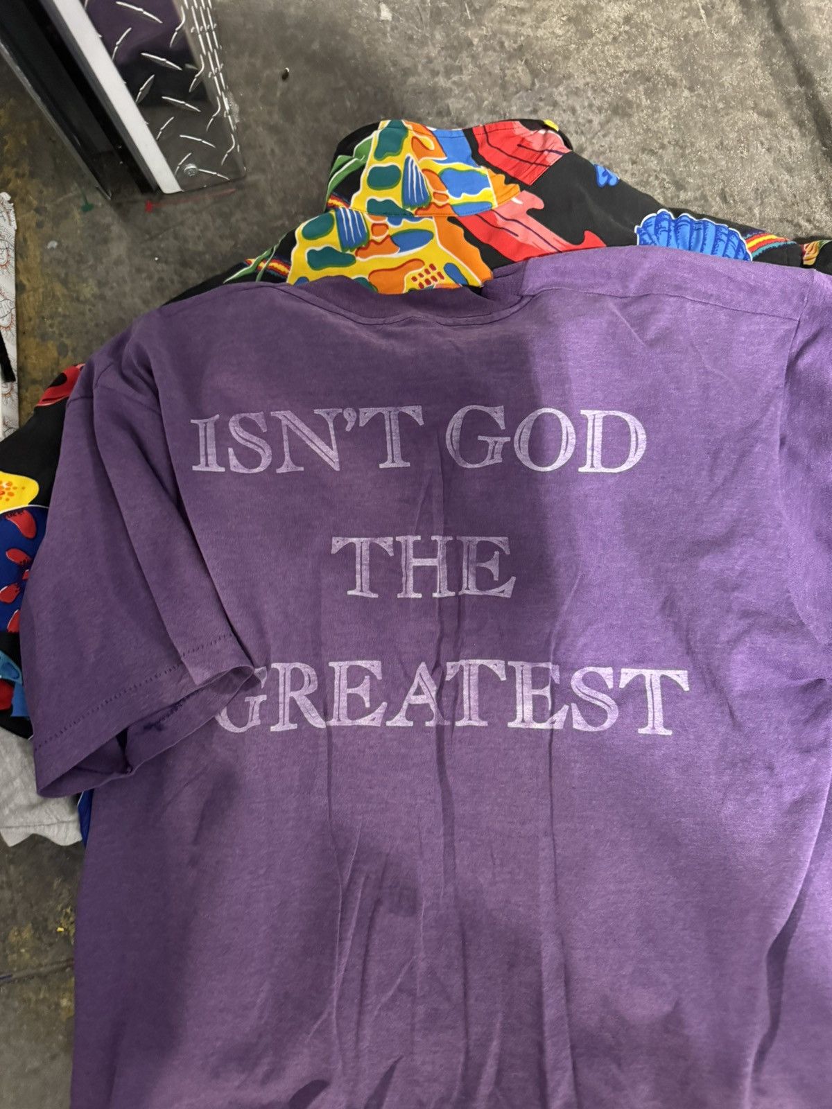 Vintage 90s Faded Vintage God is The Greatest Tee XL Size US XL / EU 56 / 4 - 5 Thumbnail