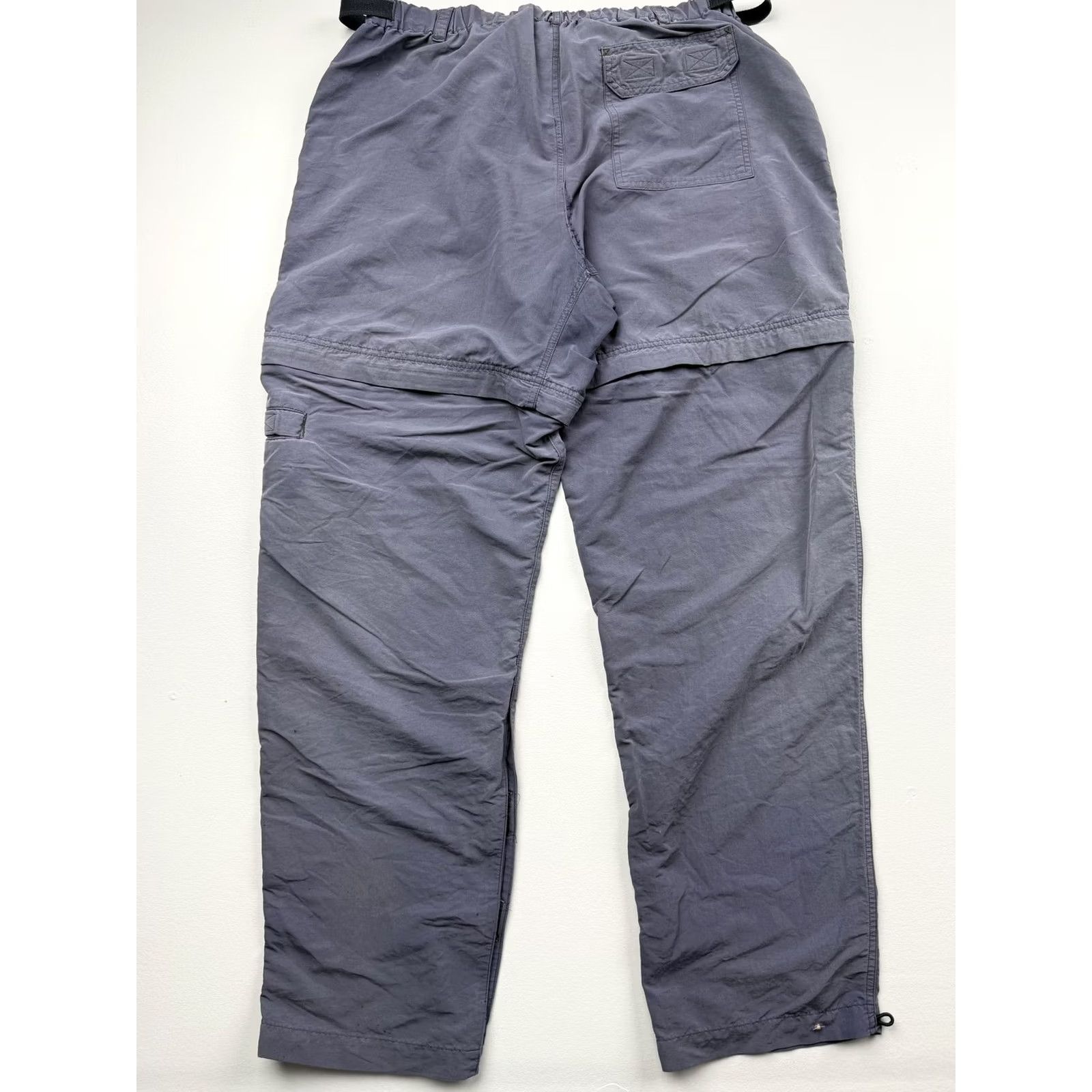 Royal Robbins Royal Robbins Mens XL Gray Hiking Pants Convertible Zip Off Cargo Belted Nylon Walking Activewear Size US 36 / EU 52 - 2 Thumbnail