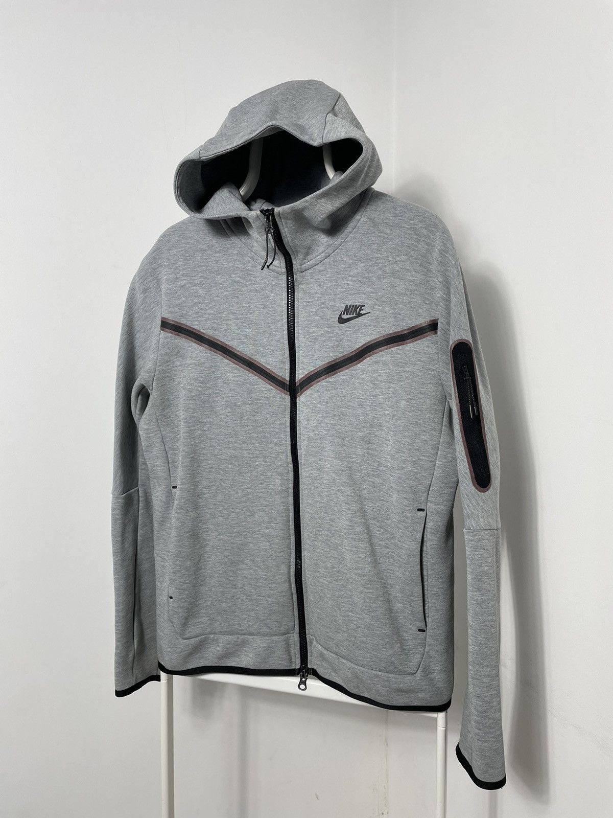 トップス 00s Rare NIKE Technical Ninja Hoodie Nike Nike Tech Fleece hoodie Grey Ninja 🥷 | Grailed