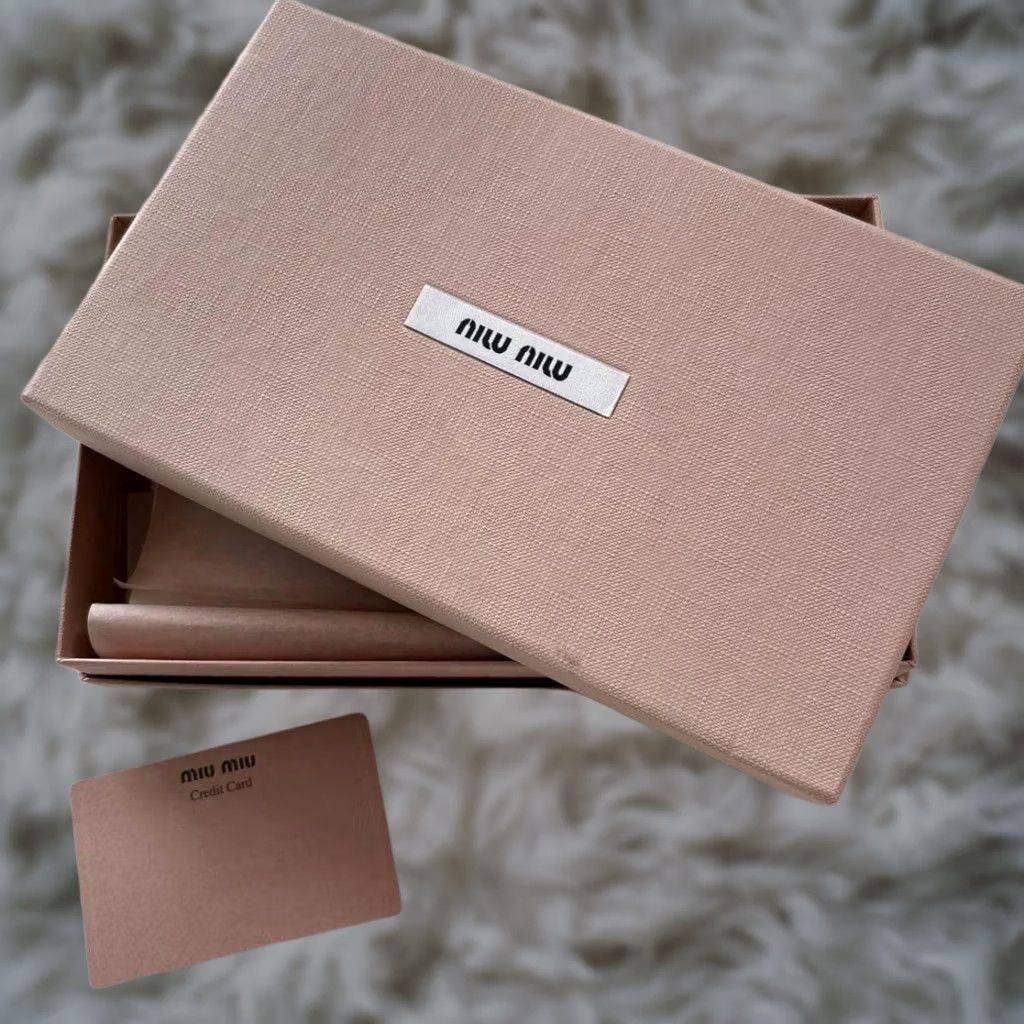 Miu Miu Miu Miu Women Wallet Limited Edition Designer Present Gift Box Empty VHTF Collec Size ONE SIZE - 1 Thumbnail