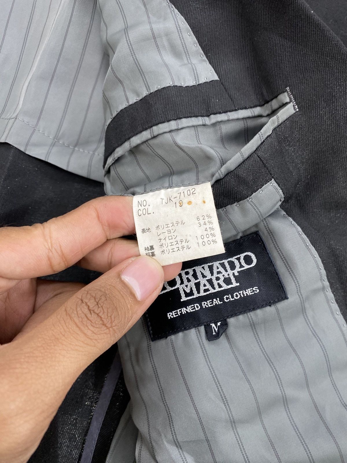 Tornado Mart Vintage Tornado Mart Japan Black Blazers Jacket Size 40R - 14 Thumbnail