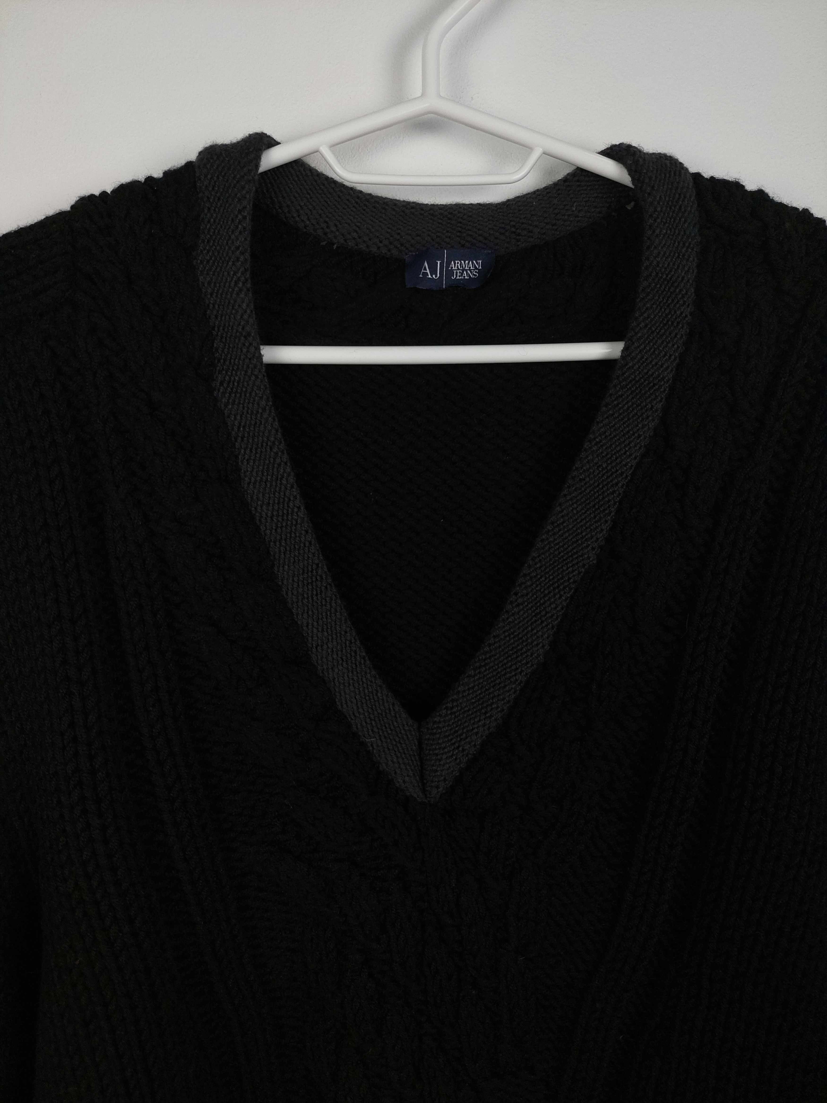 Armani Armani Jeans Knit Wool Sweater Size US L / EU 52-54 / 3 - 3 Thumbnail