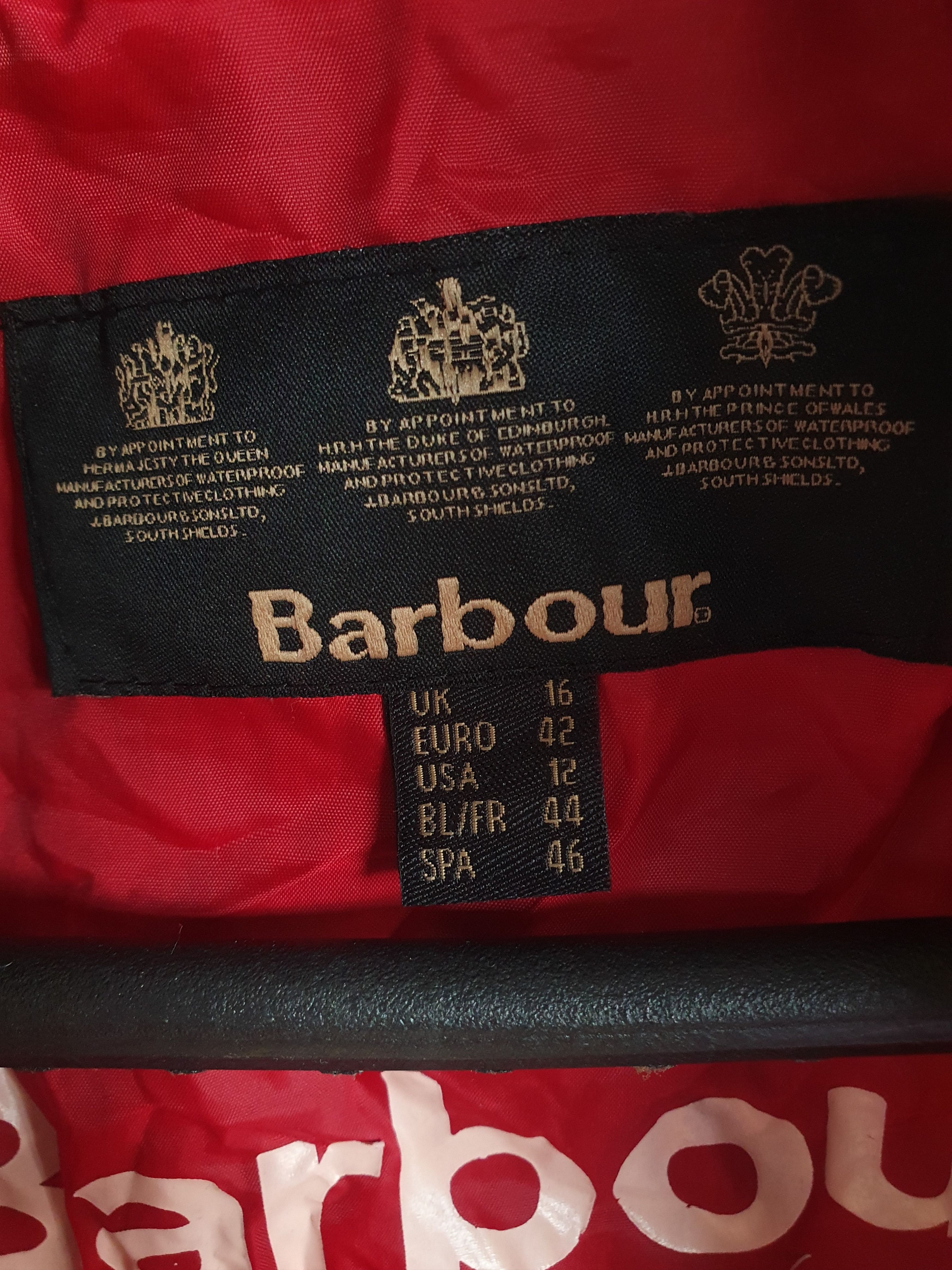 Barbour Barbour Womens Shore Waxed 2013 Jacket LWX0340NY92 Size XL / US 12-14 / IT 48-50 - 3 Thumbnail