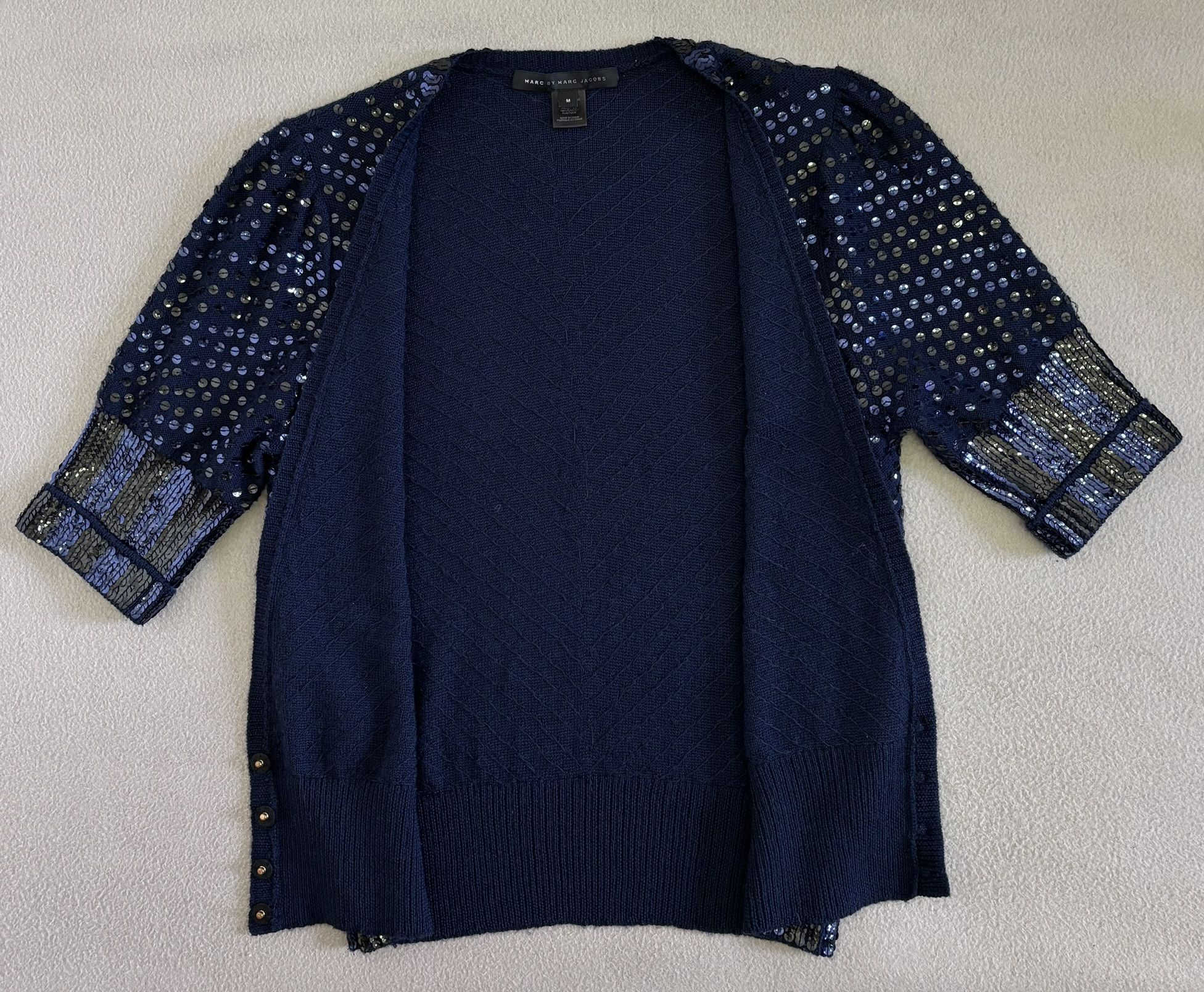 Marc by Marc Jacobs Marc By Marc Jacobs 100%Wool Cardigan Sequins Medium Size M / US 6-8 / IT 42-44 - 12 Thumbnail