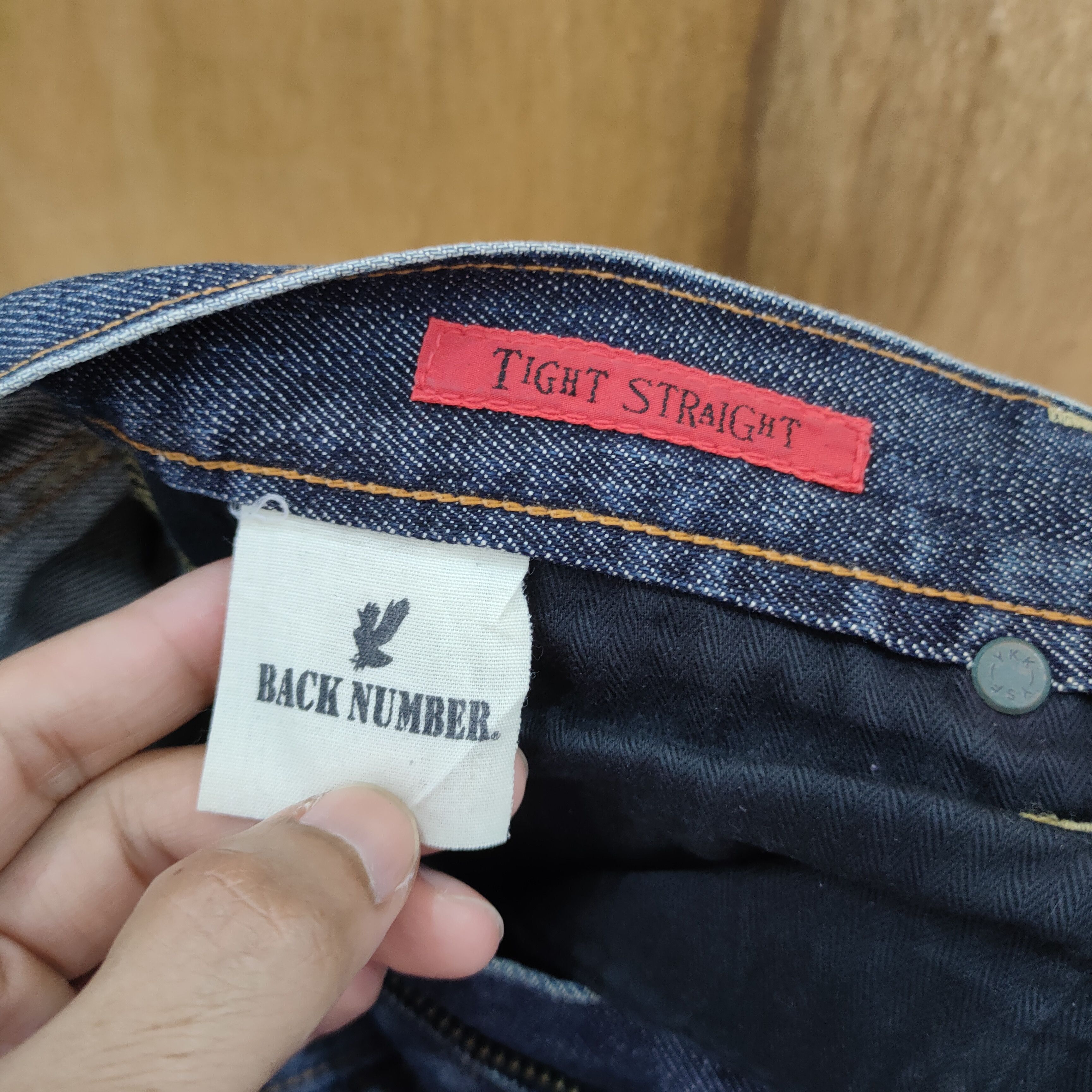 Jean × Numbers VINTAGE BACK NUMBER FADED DISTRESSED DENIM JEANS PANTS Size US 30 / EU 46 - 13 Thumbnail