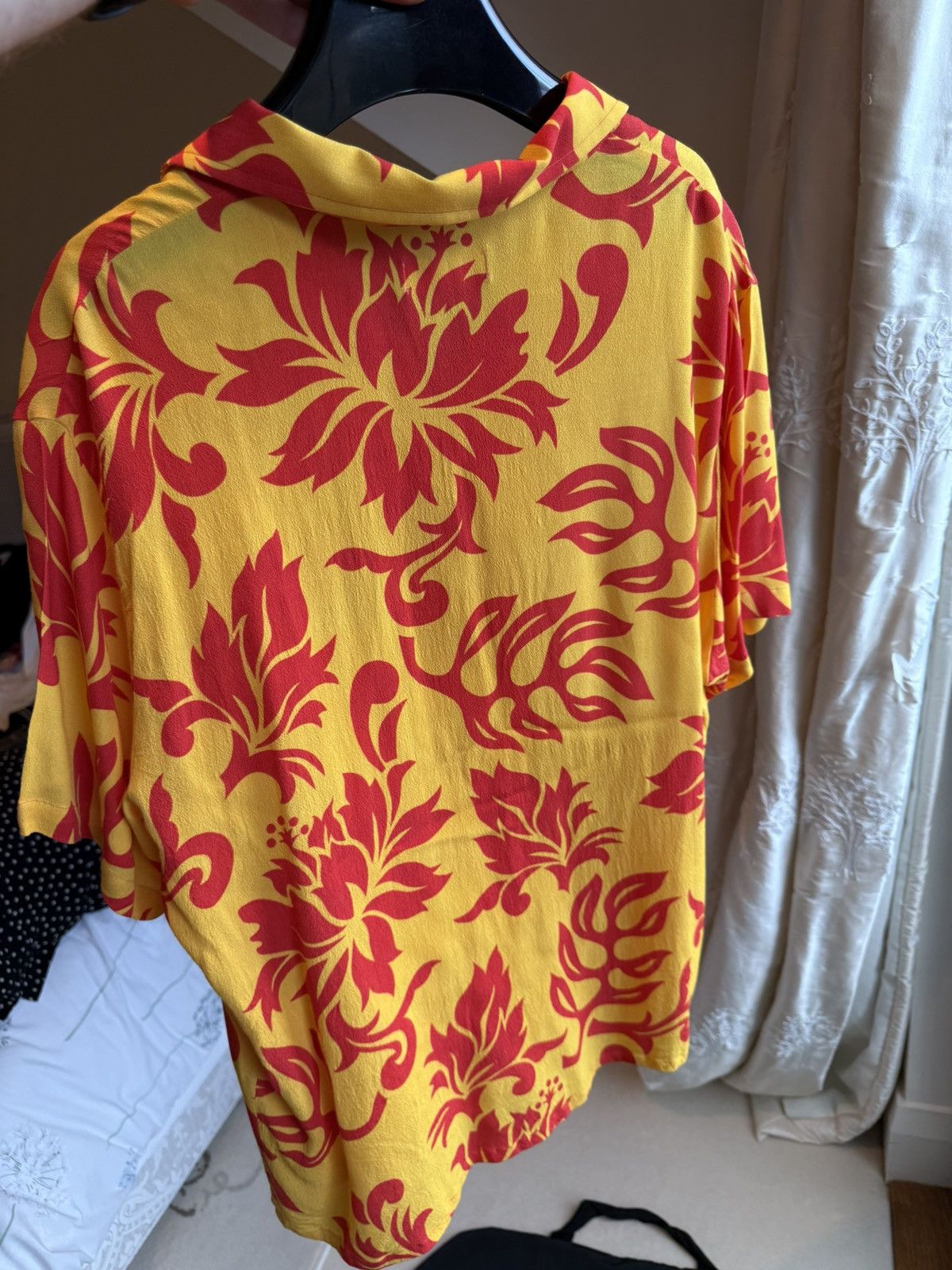 ERL SS23 $415 ERL Hawaiian ss floral tropical shirt M orange red Size US L / EU 52-54 / 3 - 18 Thumbnail