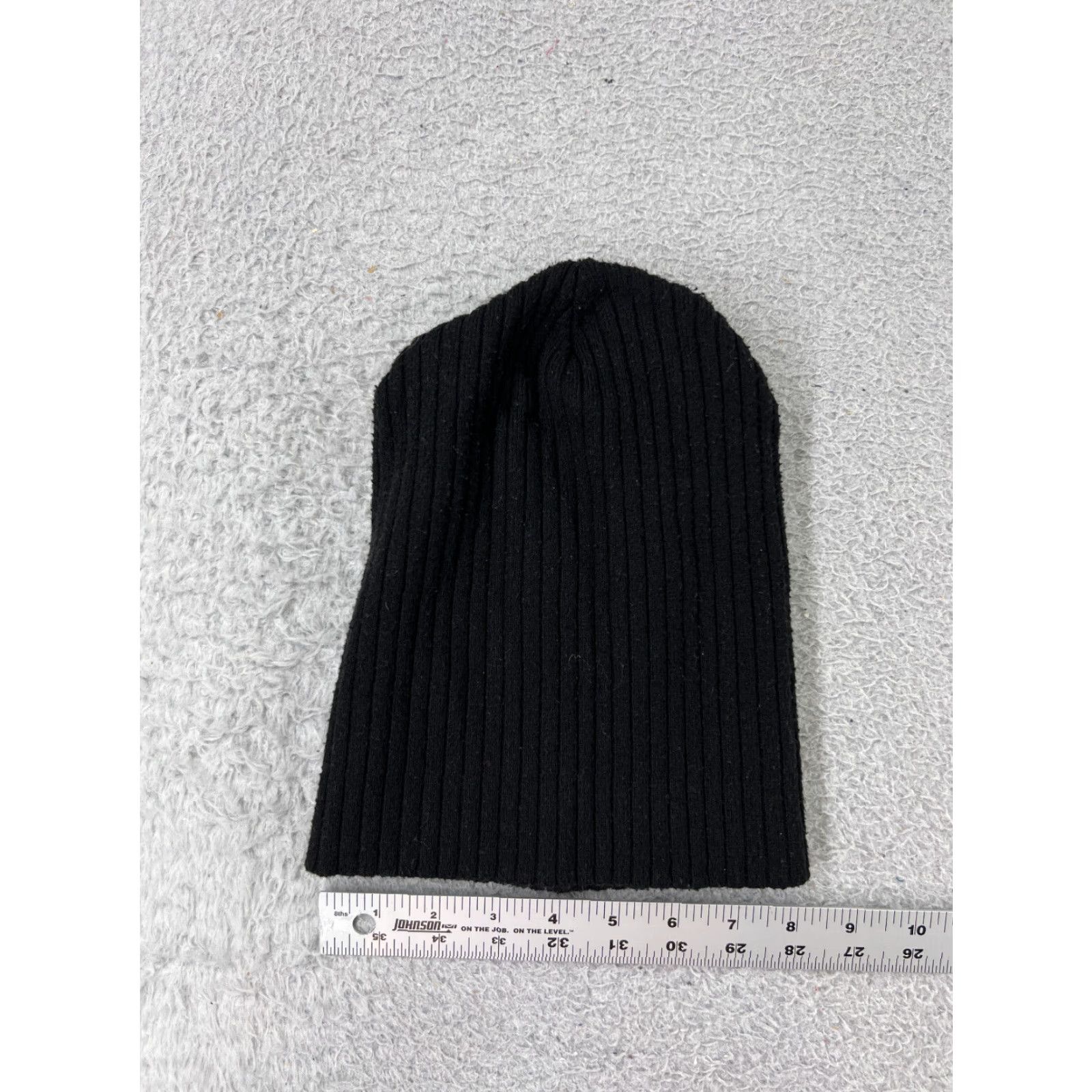 Vintage Time And Tru Beanie Black One Size Womens Knit Polyester Beanie Ski Winter Hat Size ONE SIZE - 2 Thumbnail