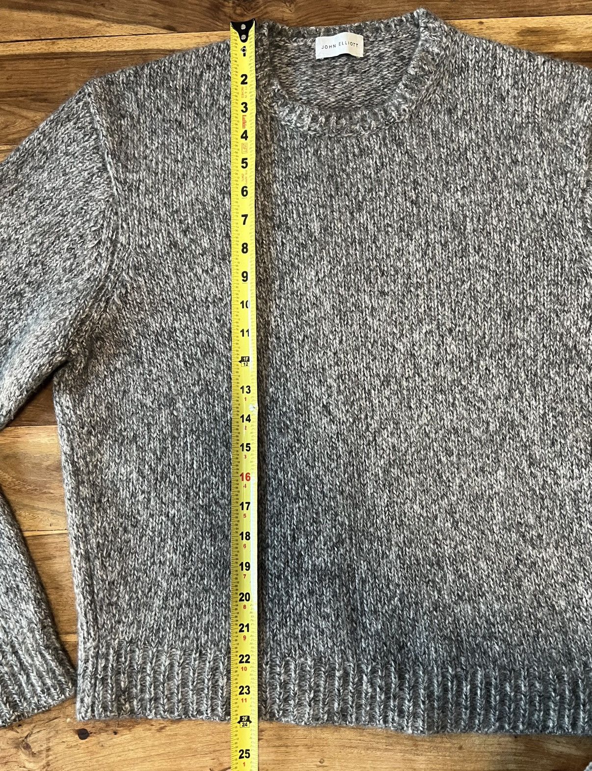 John Elliott Foggy Wool II - Grey - Size 3 (Large) Size US L / EU 52-54 / 3 - 7 Thumbnail