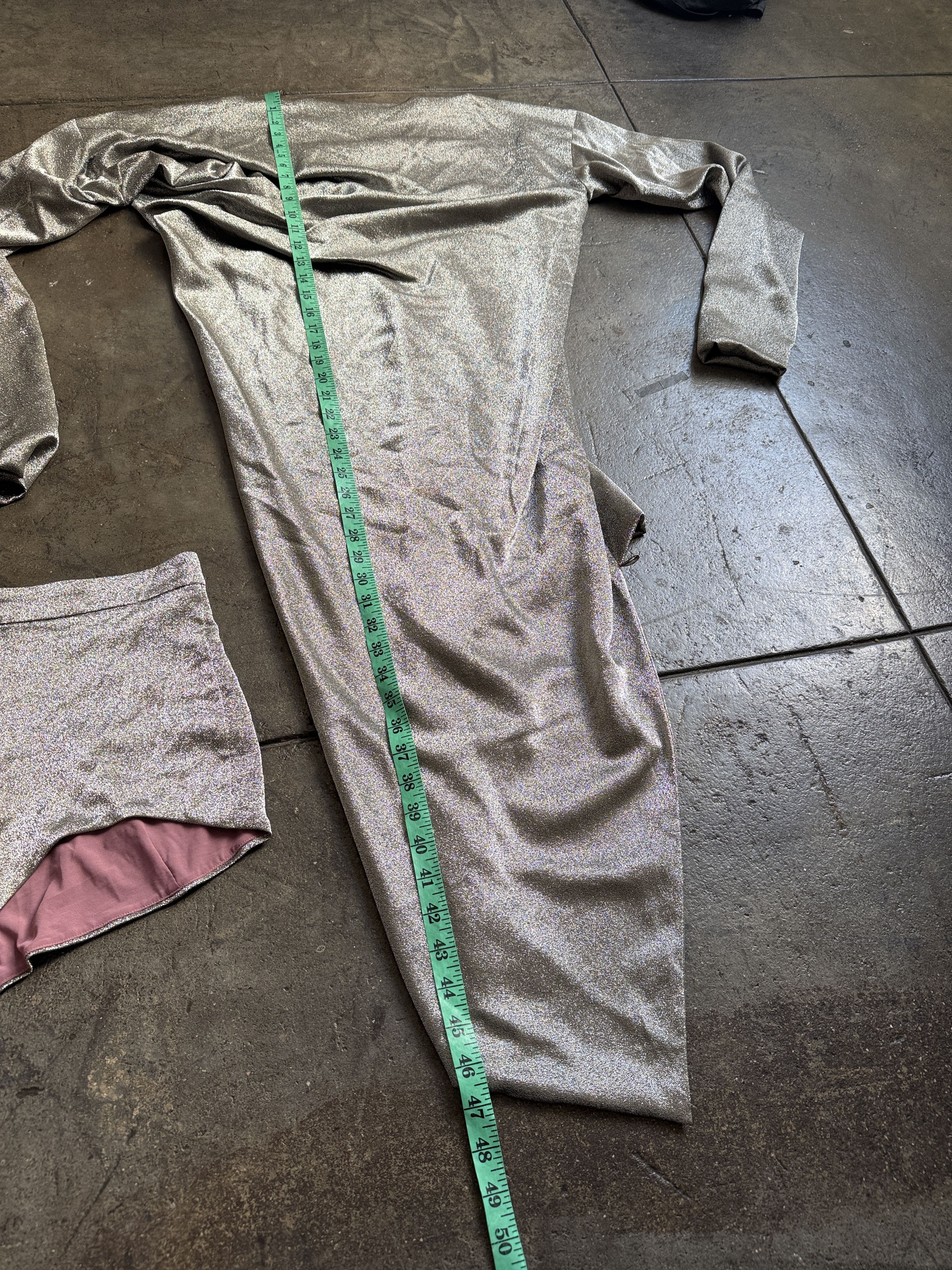 Vivienne Westwood 3105$ A/W 2014 NWT Silk Metallic Dress w/ Shorts Size XL / US 12-14 / IT 48-50 - 17 Thumbnail