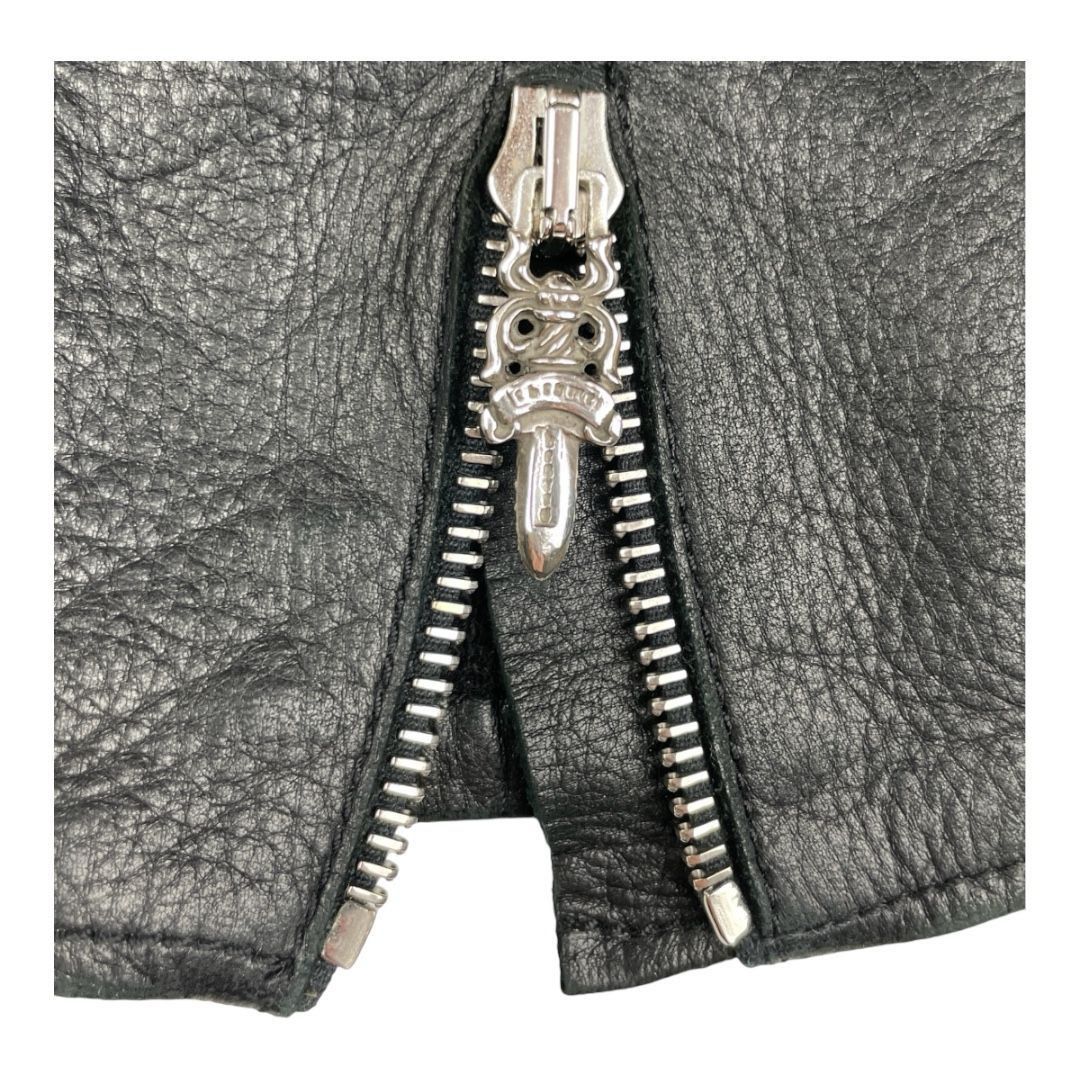 Chrome Hearts Chrome Hearts Dagger Zip Up Cashmere Leather Gloves Size ONE SIZE - 4 Thumbnail