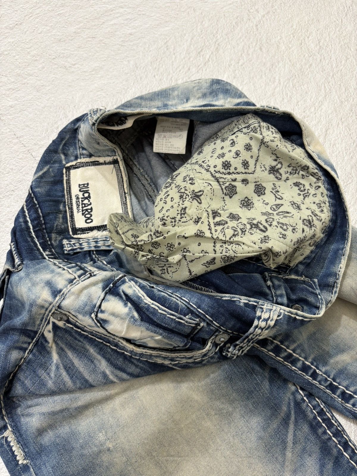 Hysteric Glamour × If Six Was Nine × Le Grande Bleu (L.G.B.) 2000s buckaro japan acid wash denim Y2k style Size US 29 - 6 Thumbnail