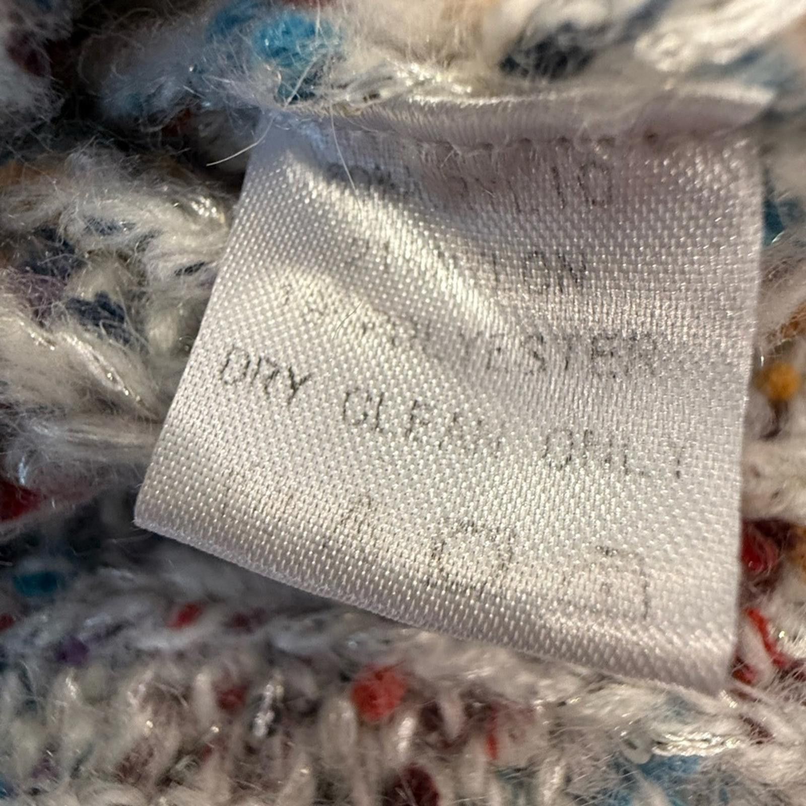 Other Harper Wren colorful sweater crochet knit ribbed fuzzy SZ SM Size S / US 4 / IT 40 - 6 Thumbnail