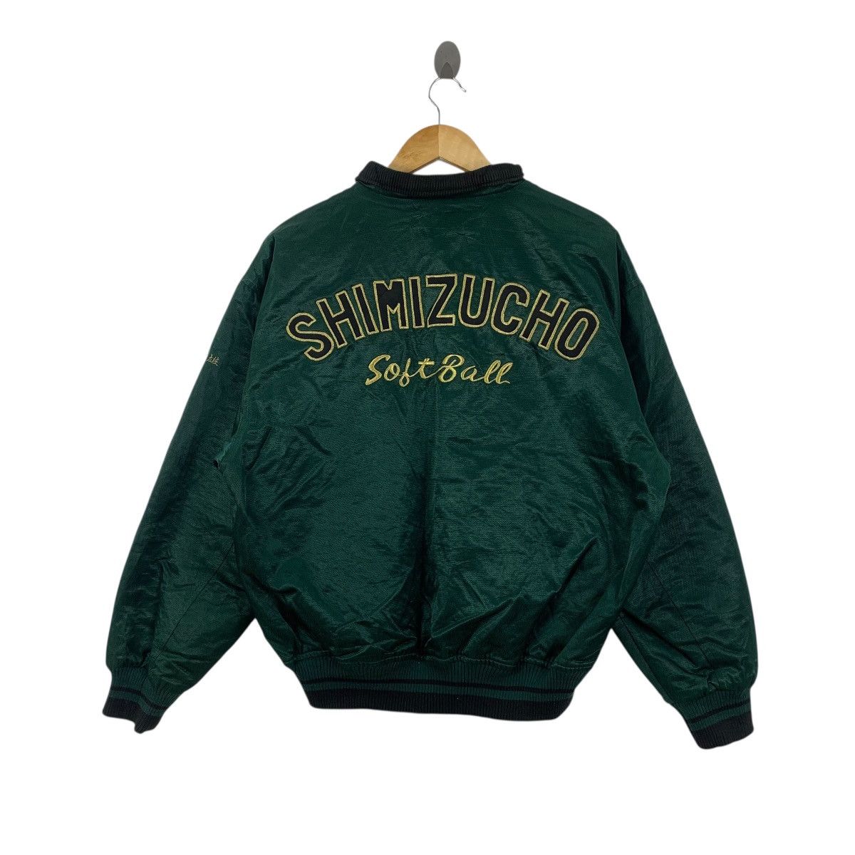 Mizuno Vintage MIZUNO SHIMIZUCHO SOFTBALL Varsity Baseball Jacket Size US L / EU 52-54 / 3 - 9 Thumbnail
