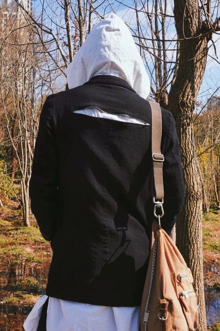 Undercover Undercover Navy Wool Deconstructed Two-Piece Blazer 2 Used Size US M / EU 48-50 / 2 - 9 Thumbnail