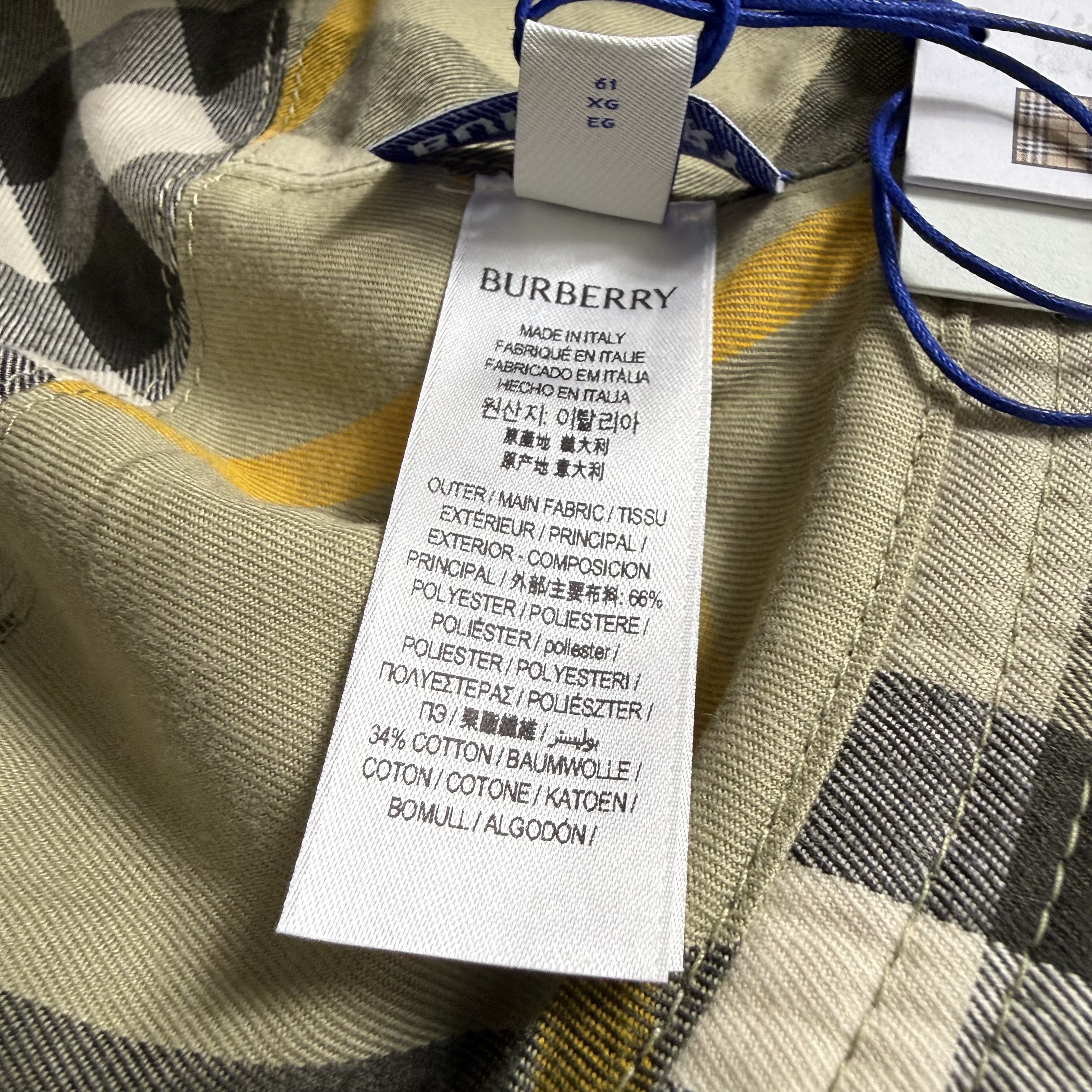 Burberry Burberry Reversible Bucket Hat Hunter Green Logo XL Size ONE SIZE - 10 Thumbnail