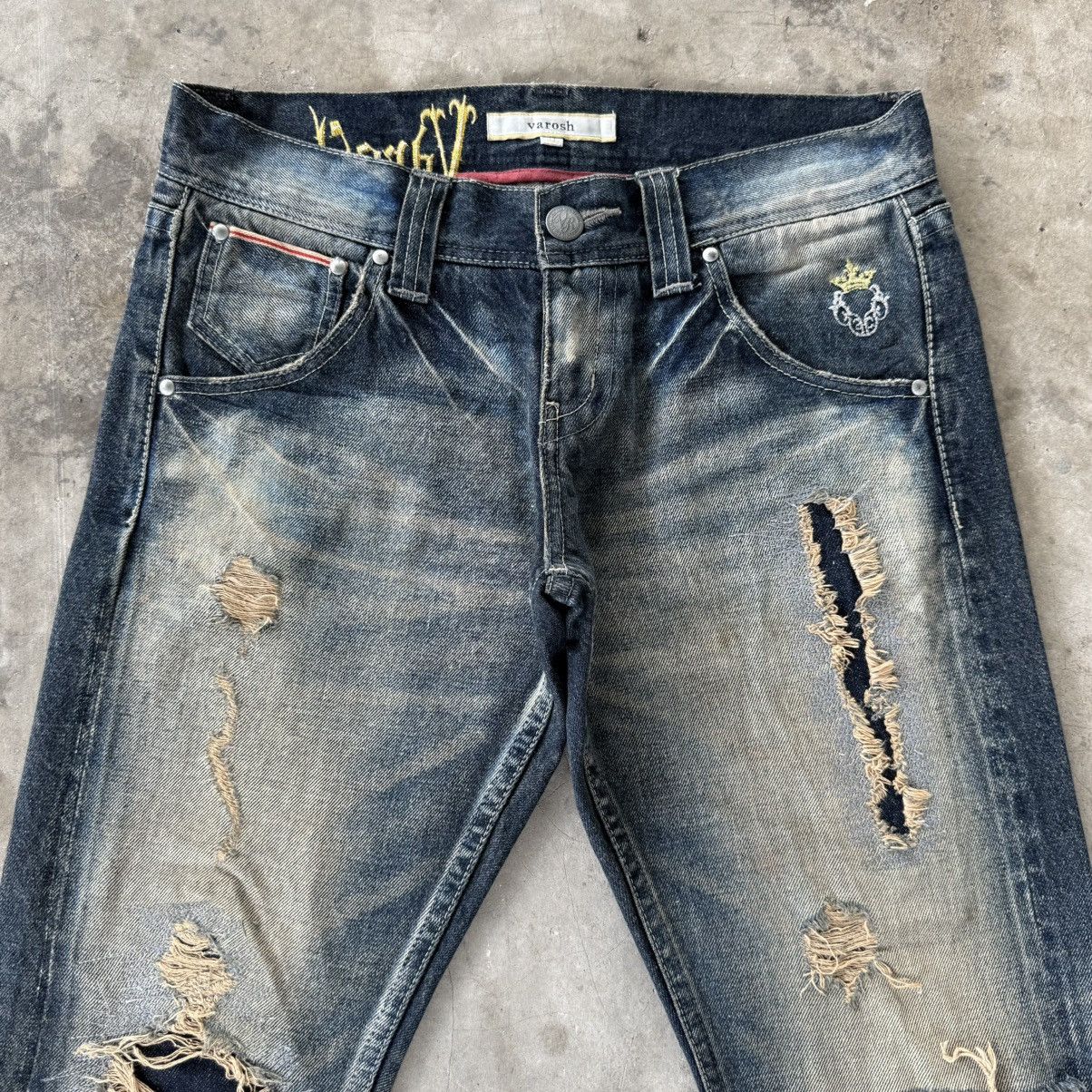 Japanese Brand W32 Vintage Varosh Selvedge Flare Boot cut Rusty Denim Jean Size US 32 / EU 48 - 3 Thumbnail
