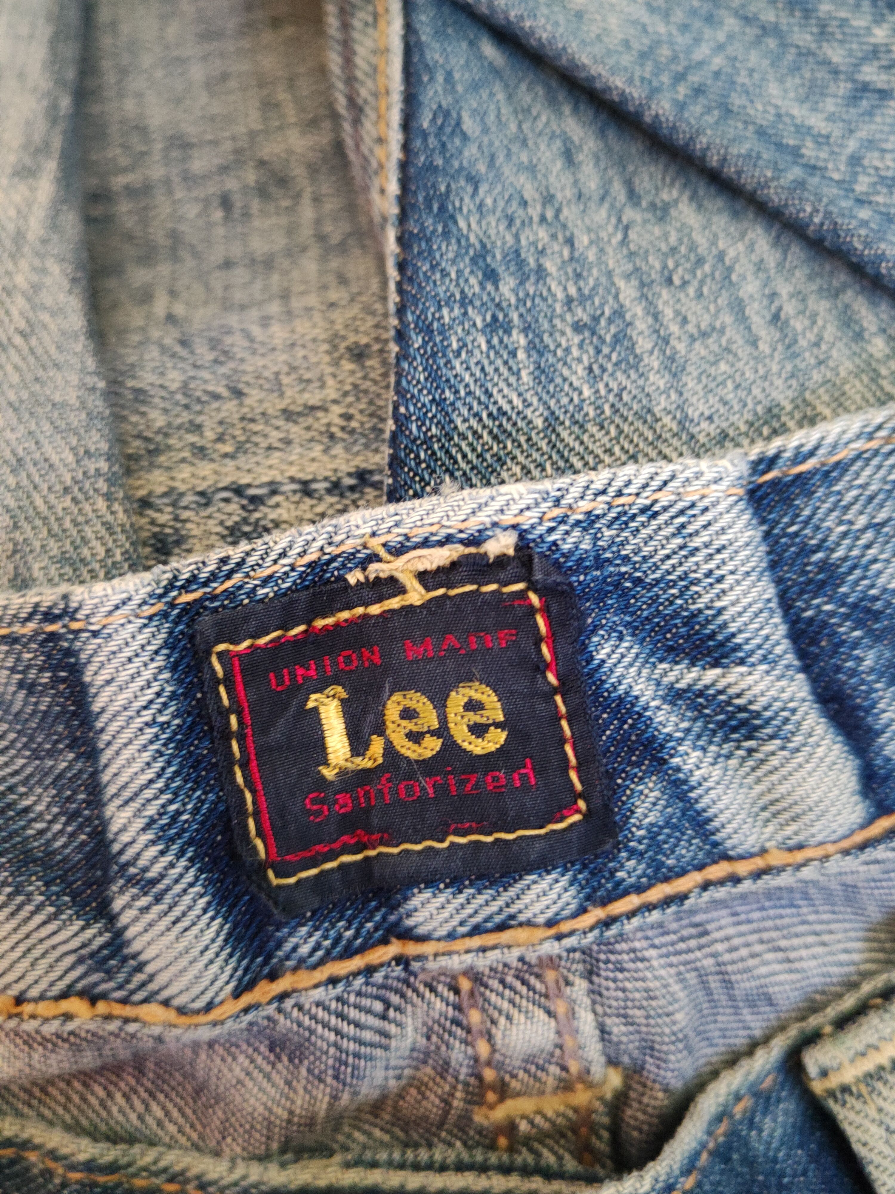 Japanese Brand Lee Dark Blue Faded Distressed Ripped Jeans #S1696 Size US 30 / EU 46 - 17 Thumbnail
