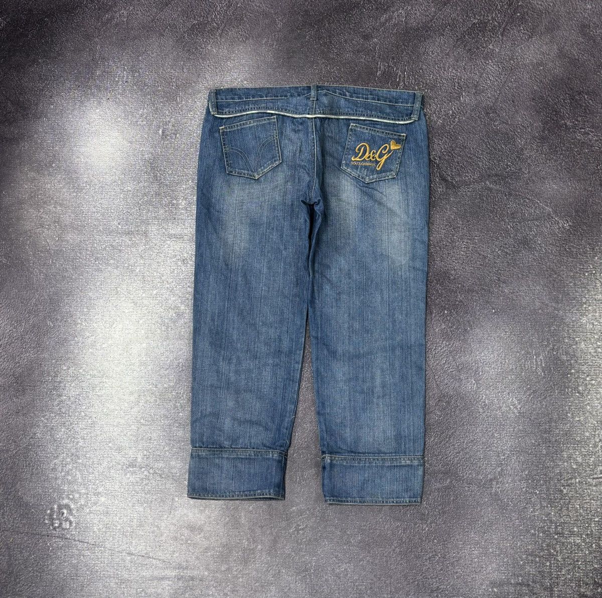 Dolce & Gabbana Vintage Dolce & Gabbana Women’s Embroidered Logo Denim Jeans Size 34" / US 12 / IT 48 - 1 Thumbnail
