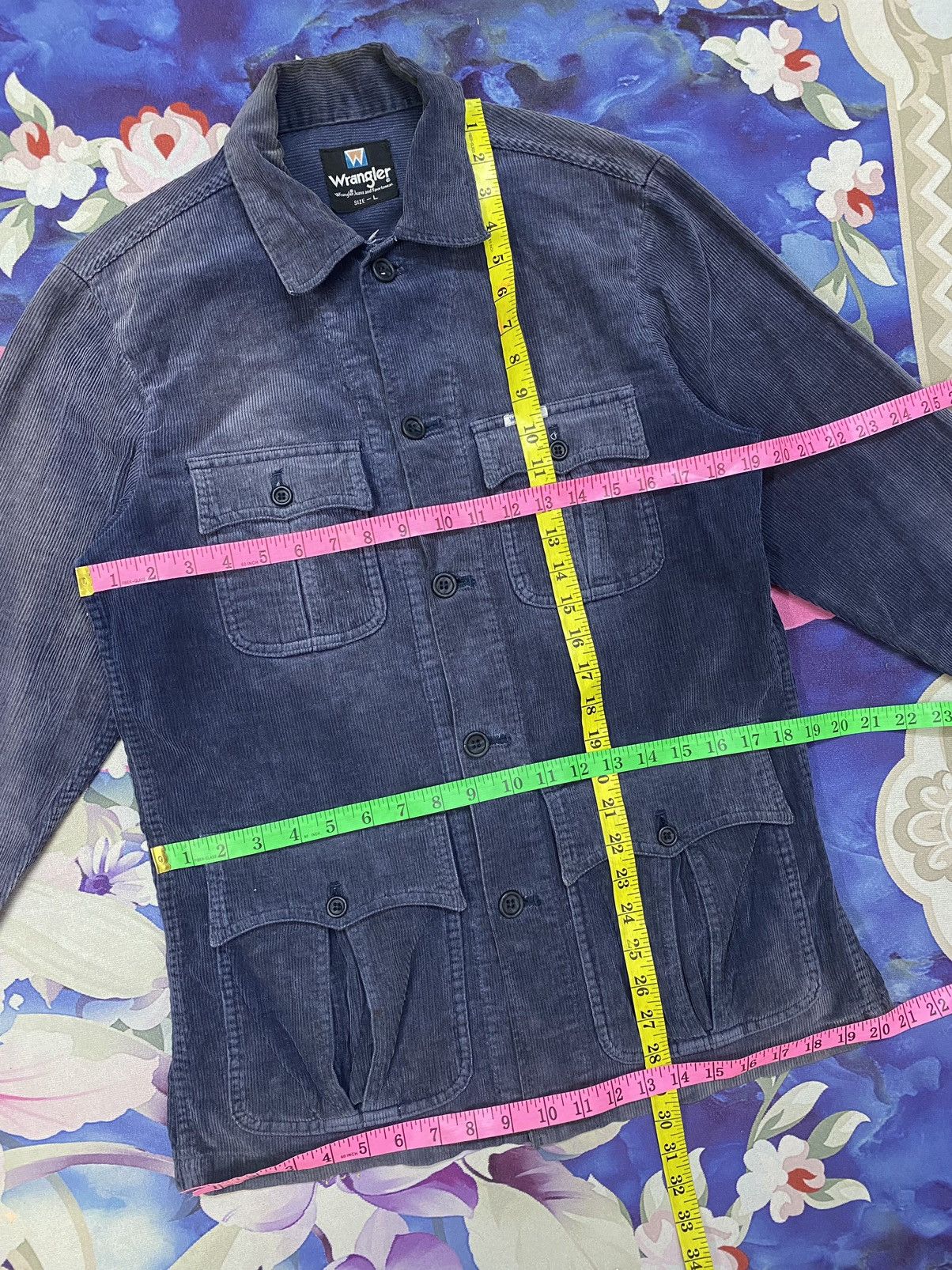 Vintage × Wrangler 🔥 Sunfaded 🔥 Vintage Distressed Wrangler Corduroy Jacket Size L / US 10 / IT 46 - 8 Thumbnail