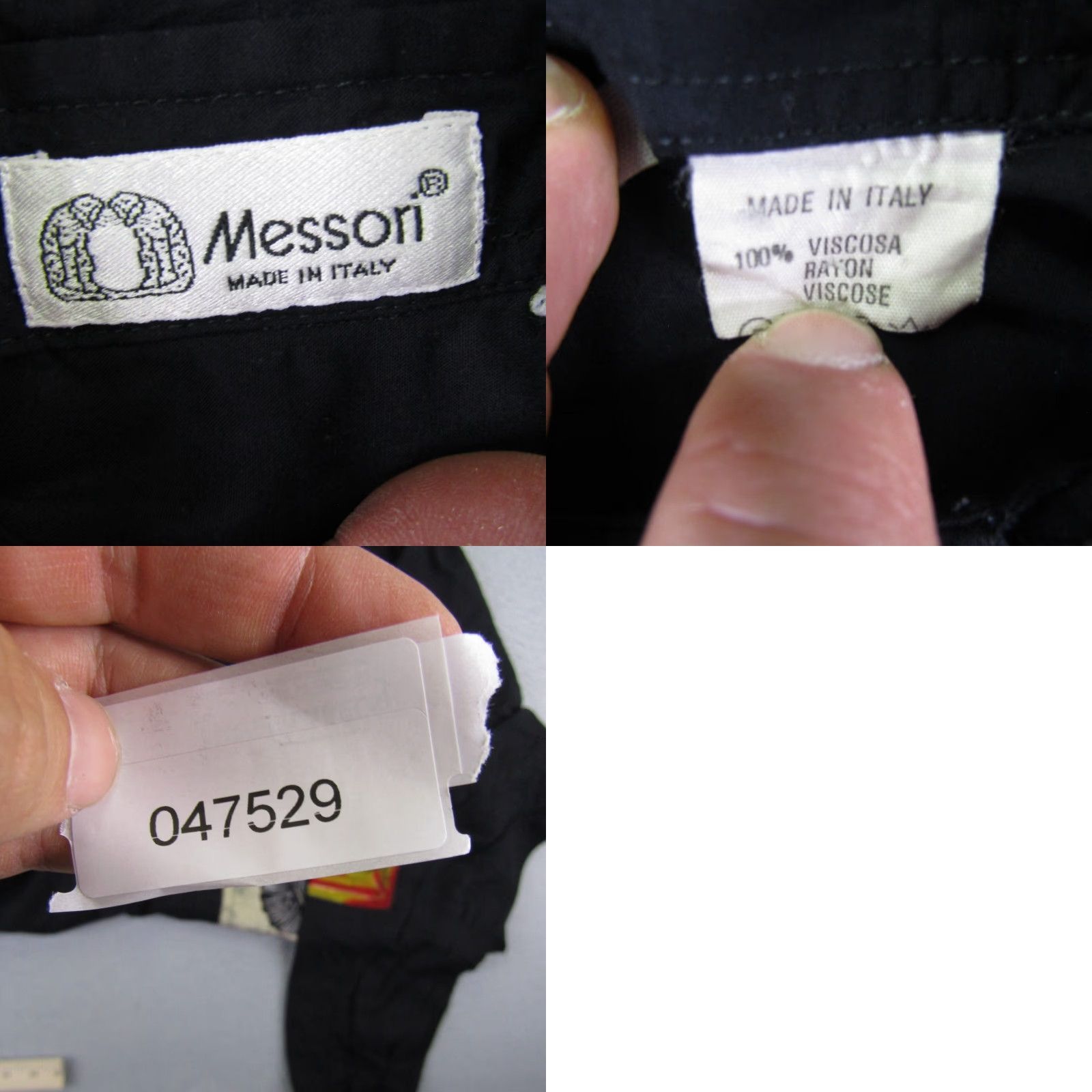 Vintage Messori Shirt Mens Large Black Autumn Leaves Button Up Rayon Italy VINTAGE Casual Mens Size US L / EU 52-54 / 3 - 8 Thumbnail