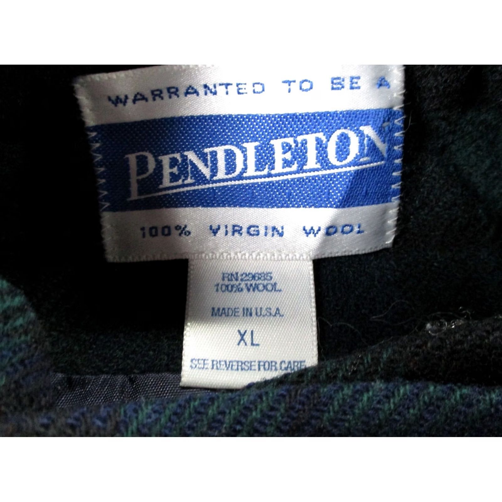 Pendleton Pendleton Jacket Men XL Wool Blackwatch Plaid USA Made Wool Lining Pockets Full Zip Vintage–Outdoor Windbreaker Mens Size US XL / EU 56 / 4 - 6 Thumbnail