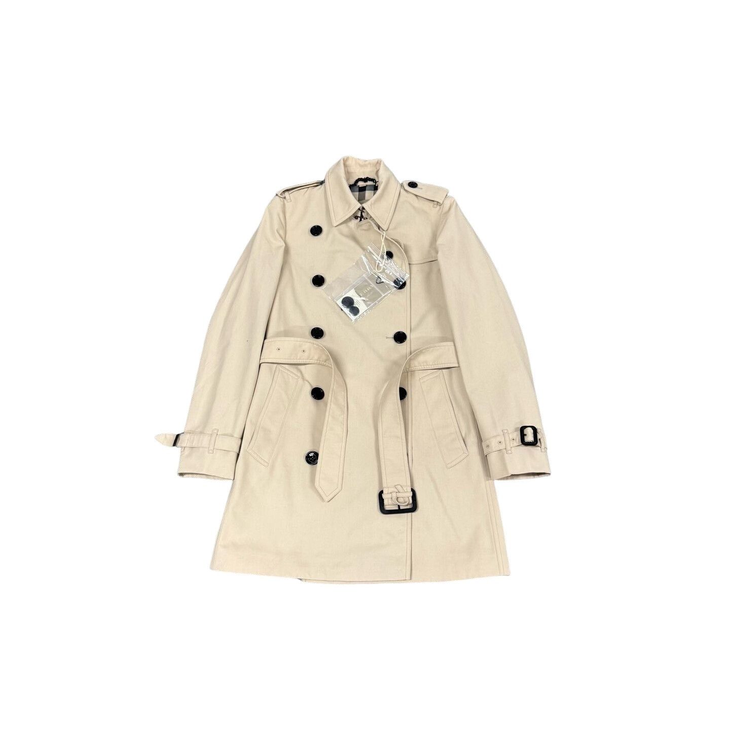 Burberry Burberry Beige Double Breasted Trench Coat UK 4 Size XS / US 0-2 / IT 36-38 - 1 Thumbnail