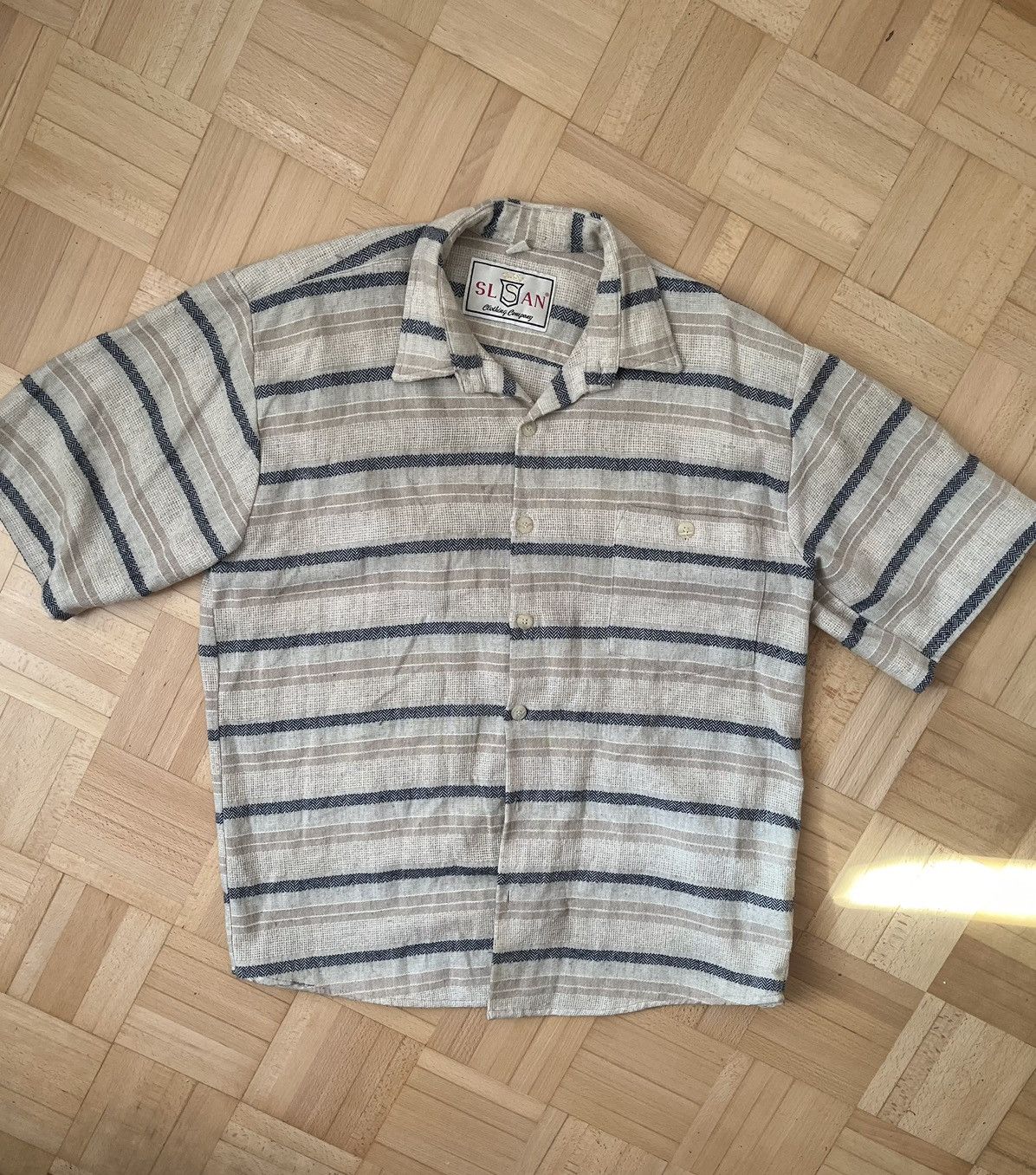 Japanese Brand × Vintage Vintage retro shirt 90s rare Soprano style Bode style Size US L / EU 52-54 / 3 - 2 Thumbnail