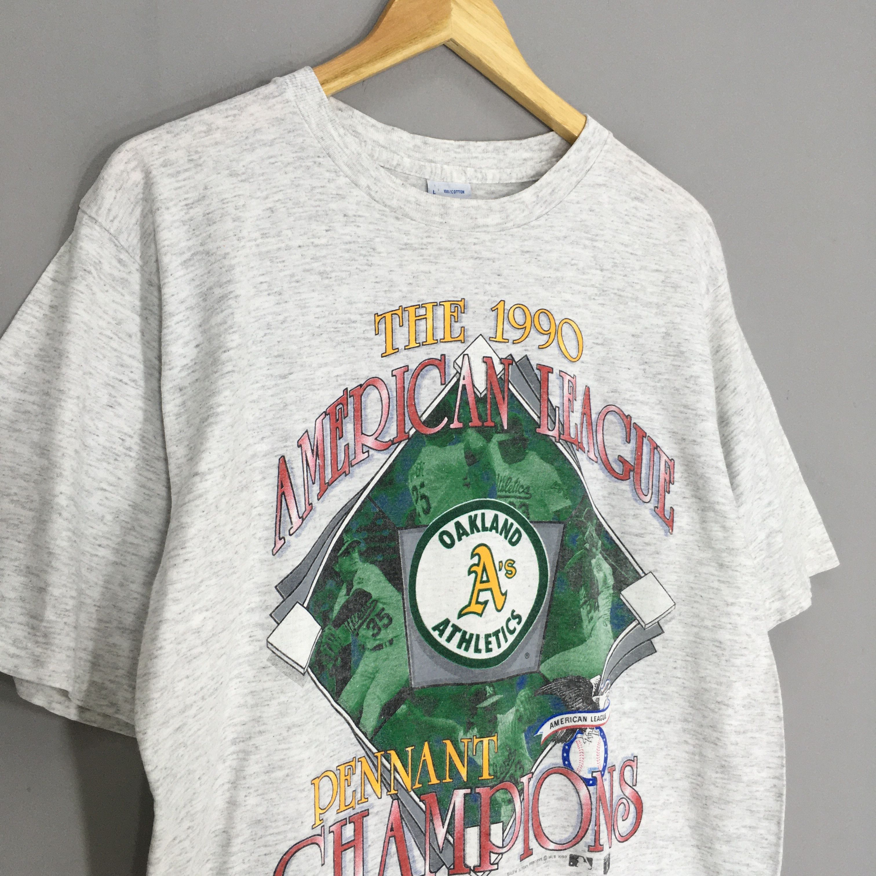 MLB × Vintage Vintage 90s Oakland Athletics MLB T Shirt Large Size US L / EU 52-54 / 3 - 5 Thumbnail
