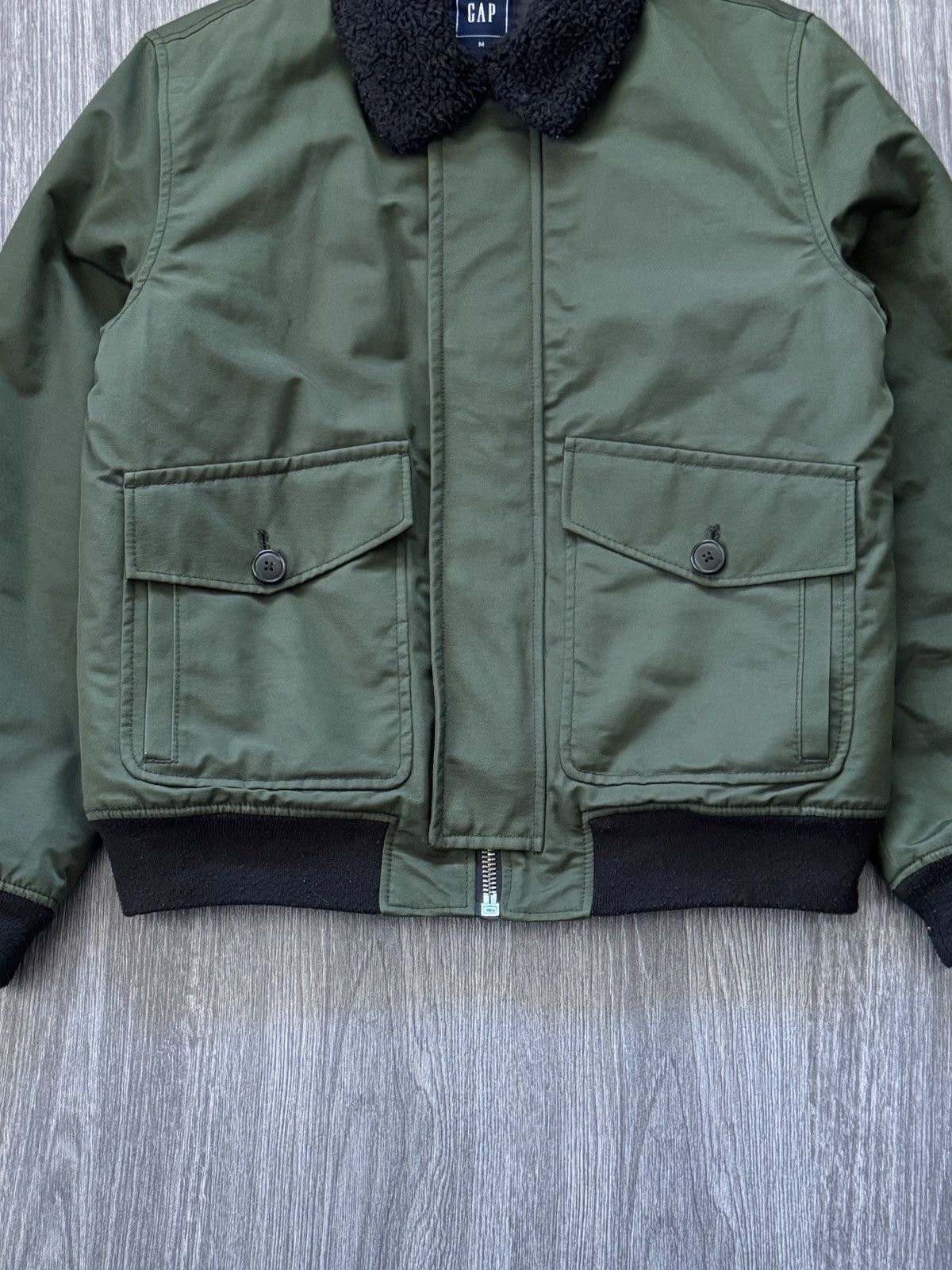 Gap Vintage Gap Nylon Aviator Bomber Jacket Size US M / EU 48-50 / 2 - 2 Thumbnail