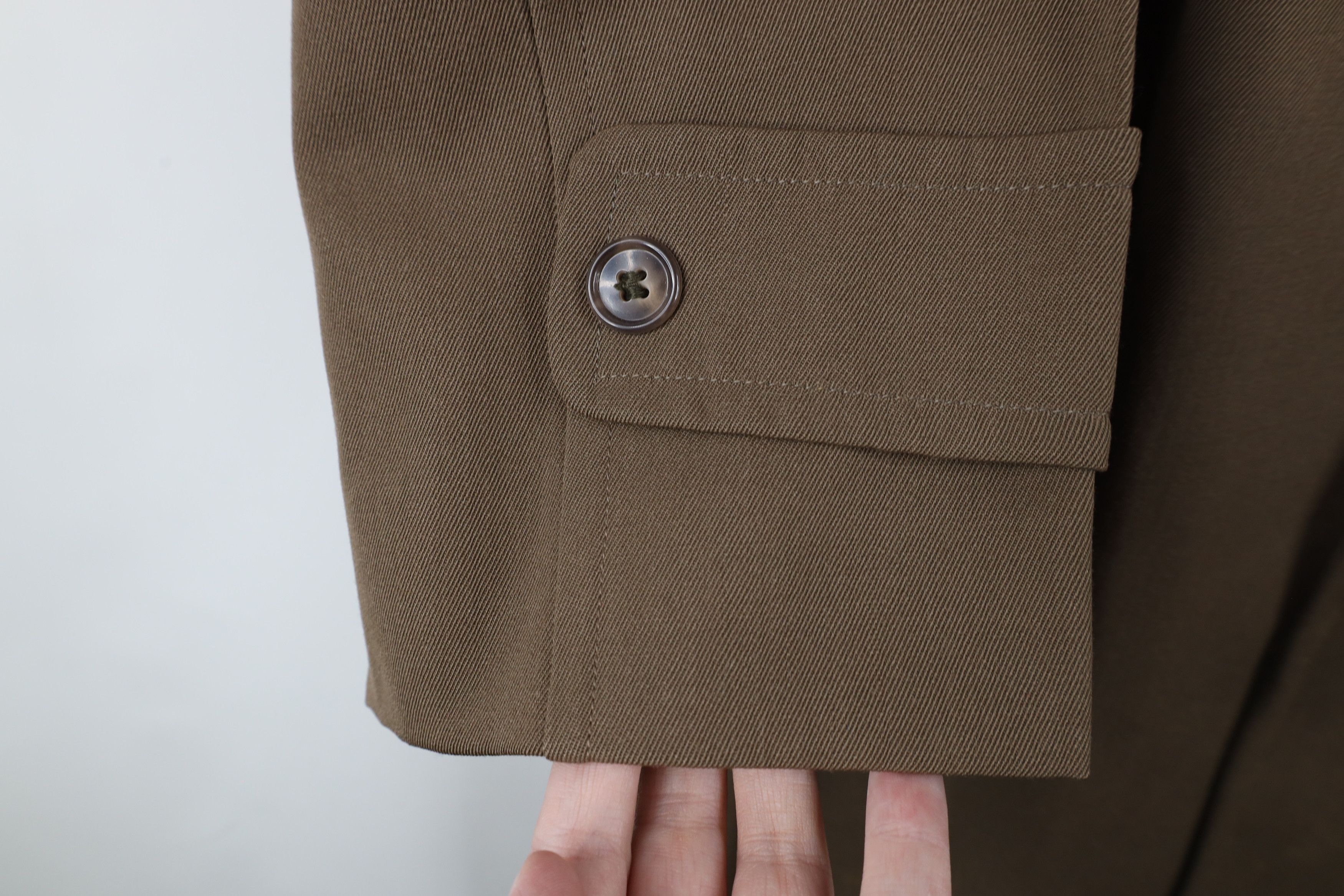 Vintage Vintage 50s 60s Rockabilly Wool Rayon Gabardine Trench Coat Size US XXL / EU 58 / 5 - 5 Thumbnail