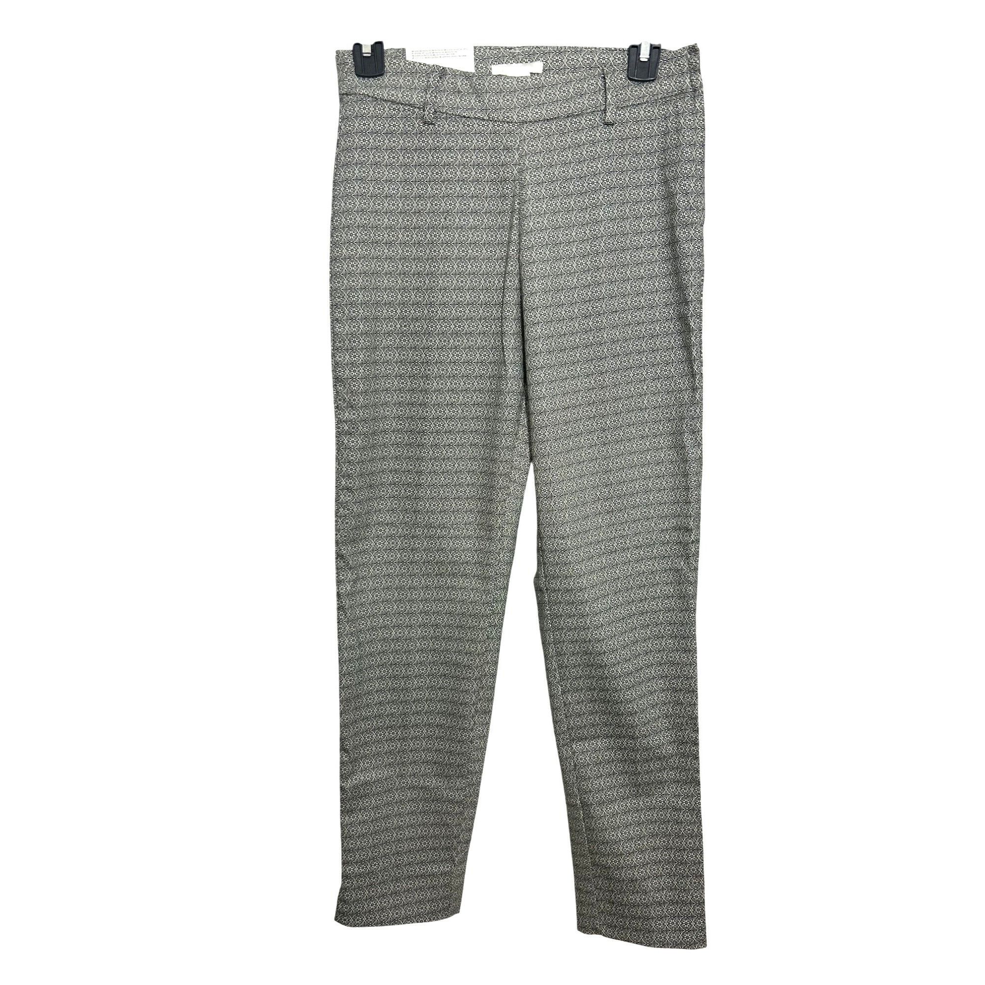 H&M H&M Women’s Ankle Pants 6 Black White Geometric Tapered Zip Size 28" / US 6 / IT 42 - 1 Thumbnail
