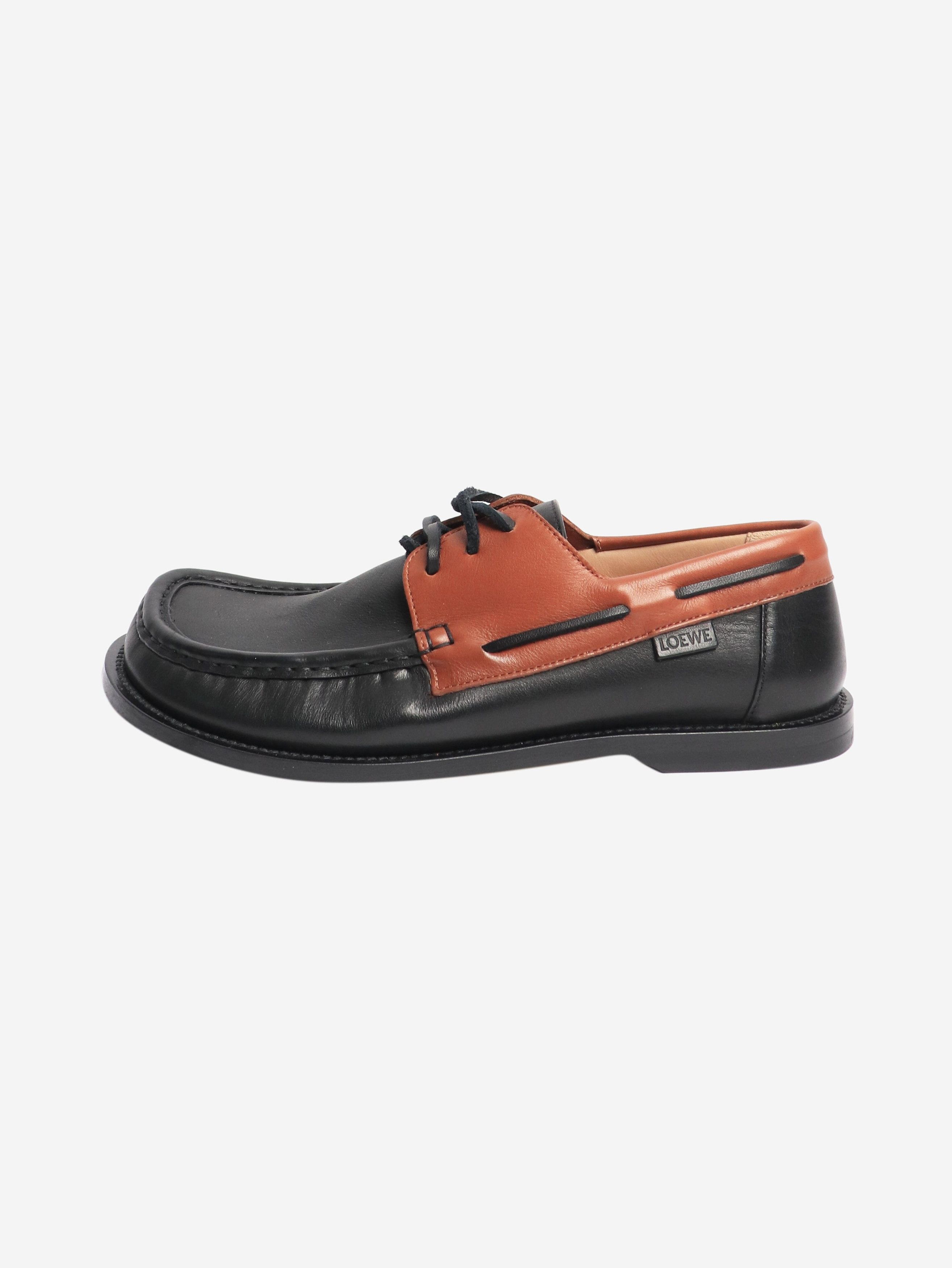 Loewe Black Campo boat shoes - EU 39 Size US 8 / IT 38 - 1 Thumbnail