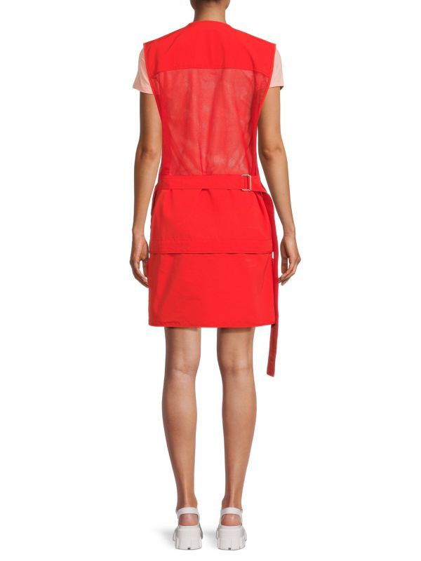 Kenzo o1y1025 Mini Dress in Red Size M / US 6-8 / IT 42-44 - 3 Thumbnail