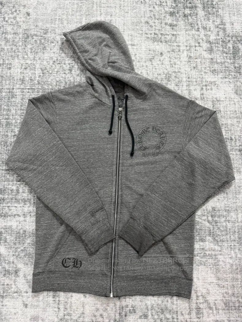 Chrome Hearts CHROME HEARTS Size M Gray horseshoe cross silver buckle zip Size US M / EU 48-50 / 2 - 1 Thumbnail