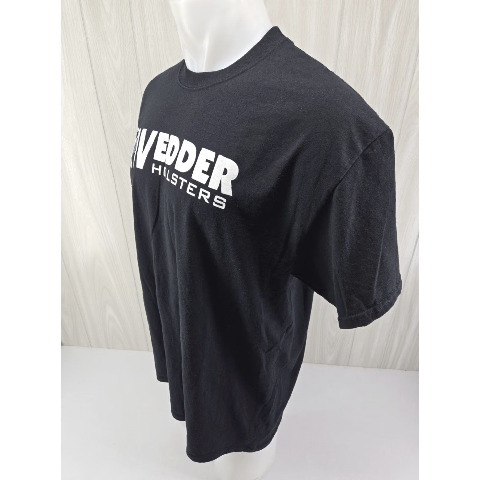 Gildan Vedder Gun Firearm Holsters Black Logo XL T-Shirt Size US XL / EU 56 / 4 - 5 Thumbnail