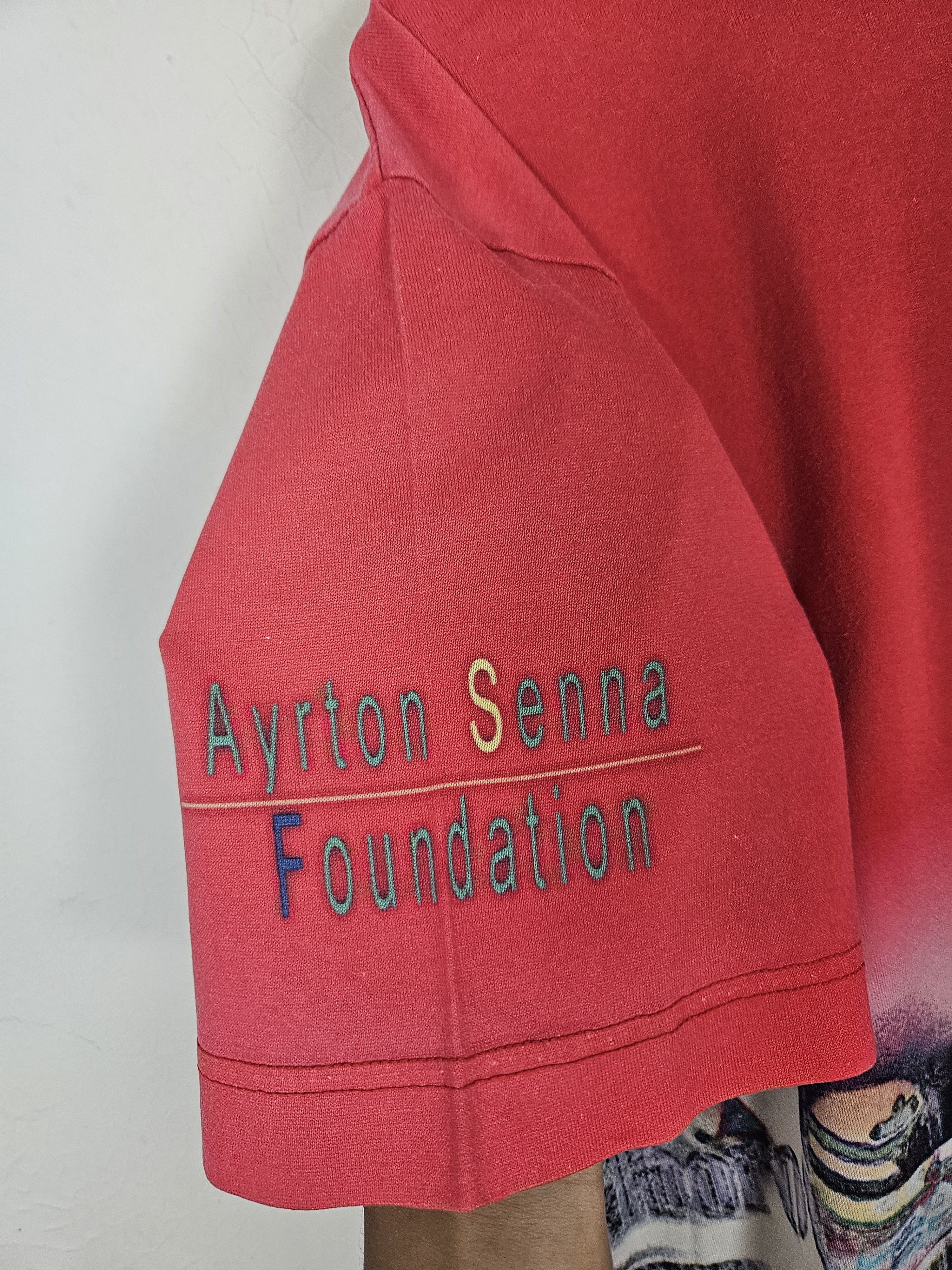 Formula 1 × Vintage Vintage 90s Ayrton Senna Fullprint F1 Racing shirt Size US L / EU 52-54 / 3 - 5 Thumbnail