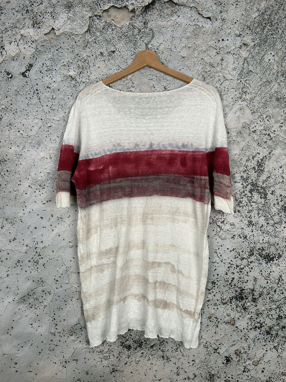 Other Roberto Collina Vintage Made in Italy Linen Tee Avant-garde Size US XL / EU 56 / 4 - 4 Thumbnail
