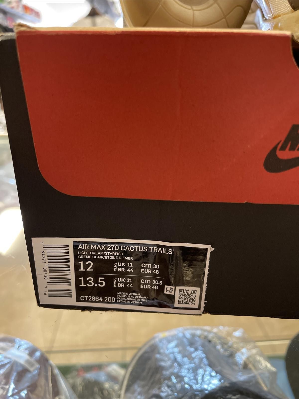 Nike Size 12 - Nike Air Max 270 React x Travis Scott Cactus Trail Size US 12 / EU 45 - 8 Thumbnail