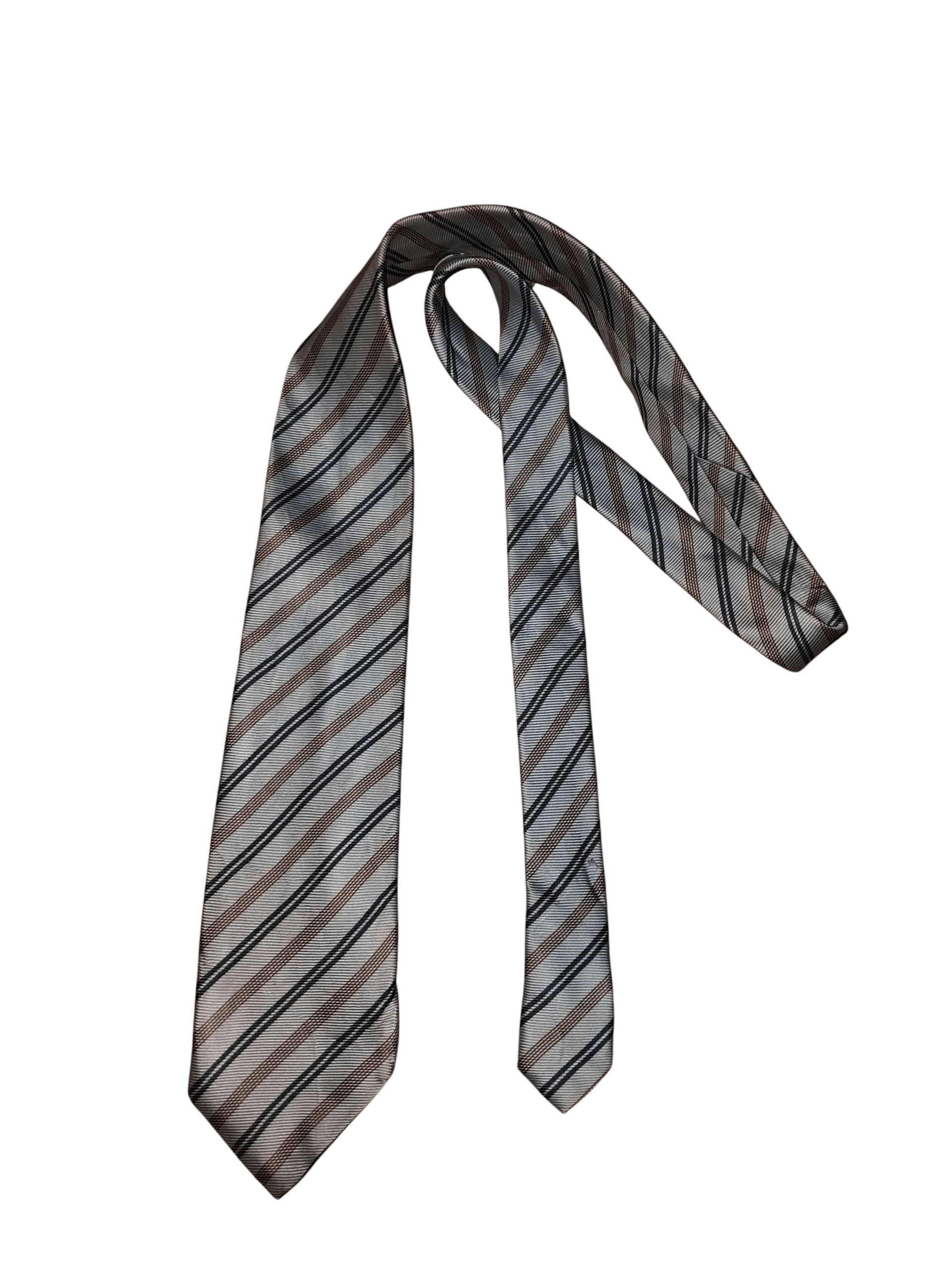 Burberry BURBERRY LONDON Stripe Necktie Size ONE SIZE - 1 Thumbnail