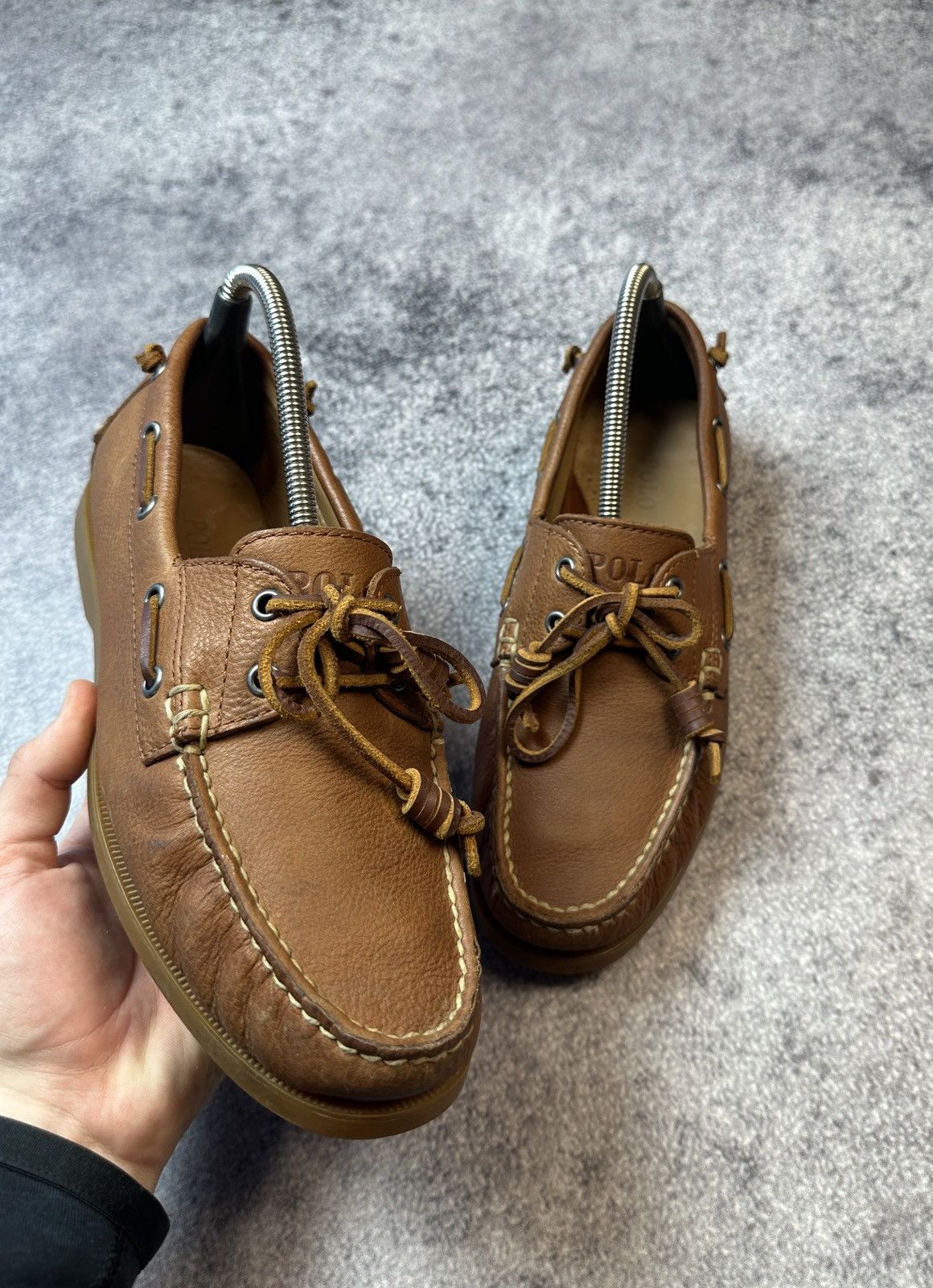 Leather × Polo Ralph Lauren Vintage Polo Ralph Lauren Casual Leather Shoes Streetwear 9 Size US 9 / EU 42 - 1 Thumbnail