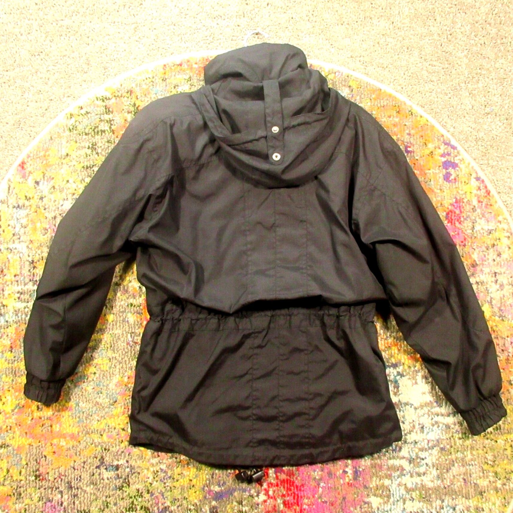 Obermeyer VINTAGE Obermeyer Lined Jacket Womens 8 Black Hooded Parka Ski Snowboard Winter Size M / US 6-8 / IT 42-44 - 2 Thumbnail