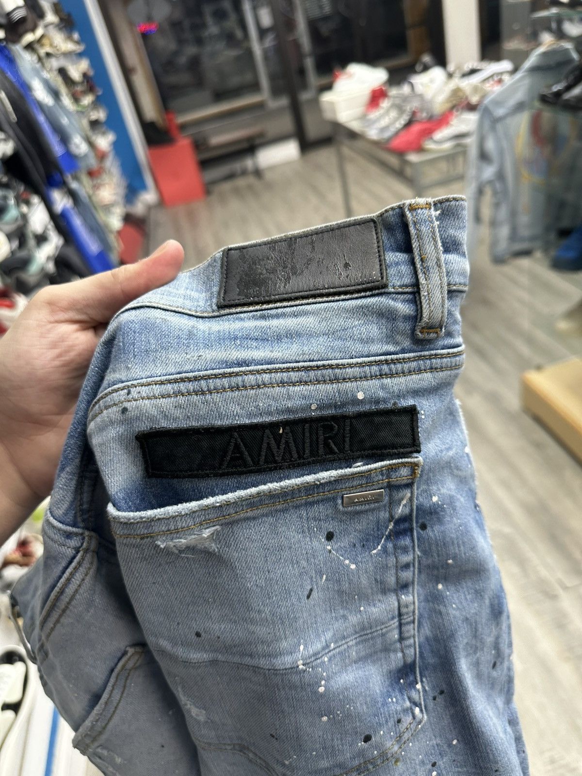Amiri Amiri - Painted Military Patch Jeans Size US 38 / EU 54 - 5 Thumbnail