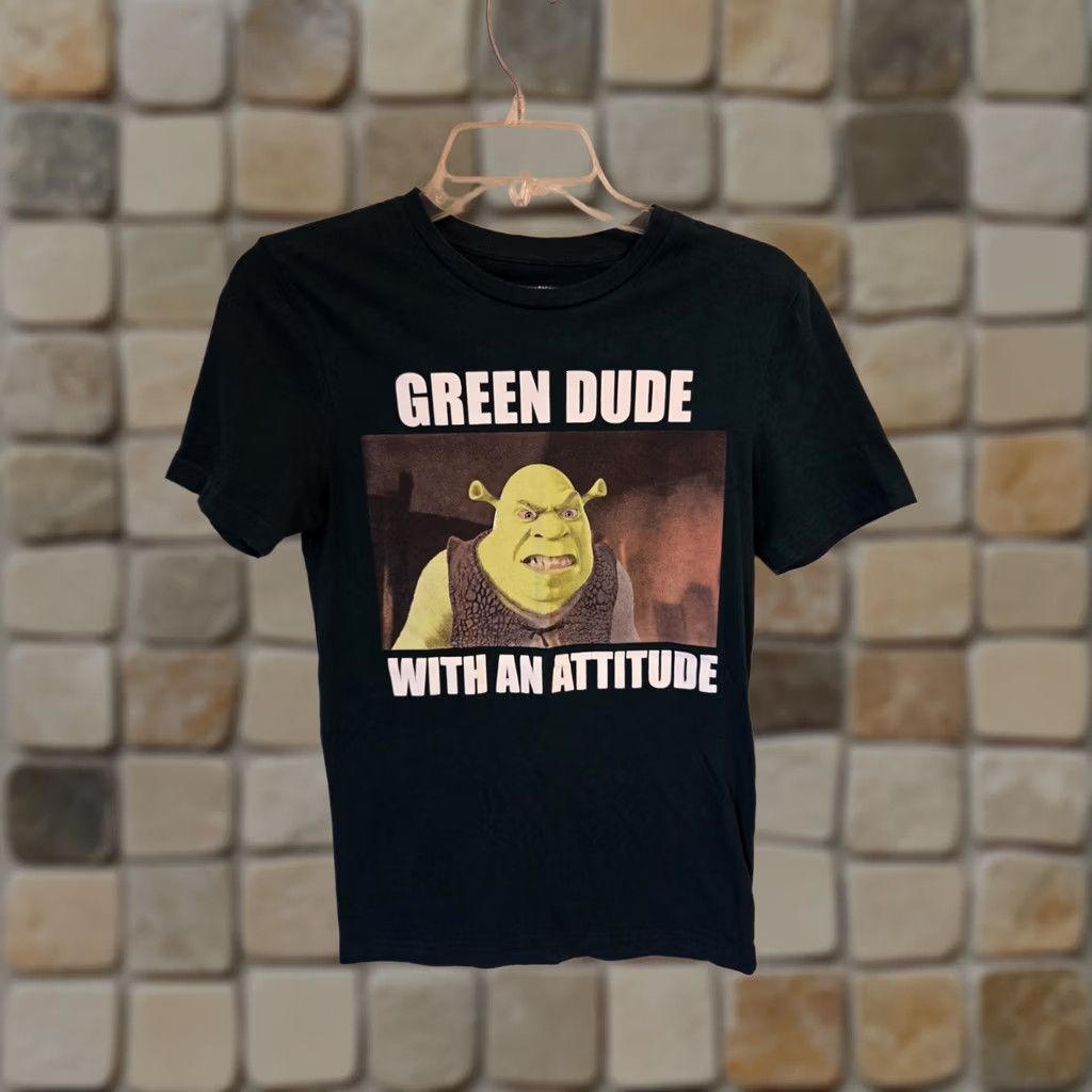 Vintage Shrek Green Dude with An Attitude T-Shirt Unisex XS Size US XS / EU 42 / 0 - 1 Thumbnail