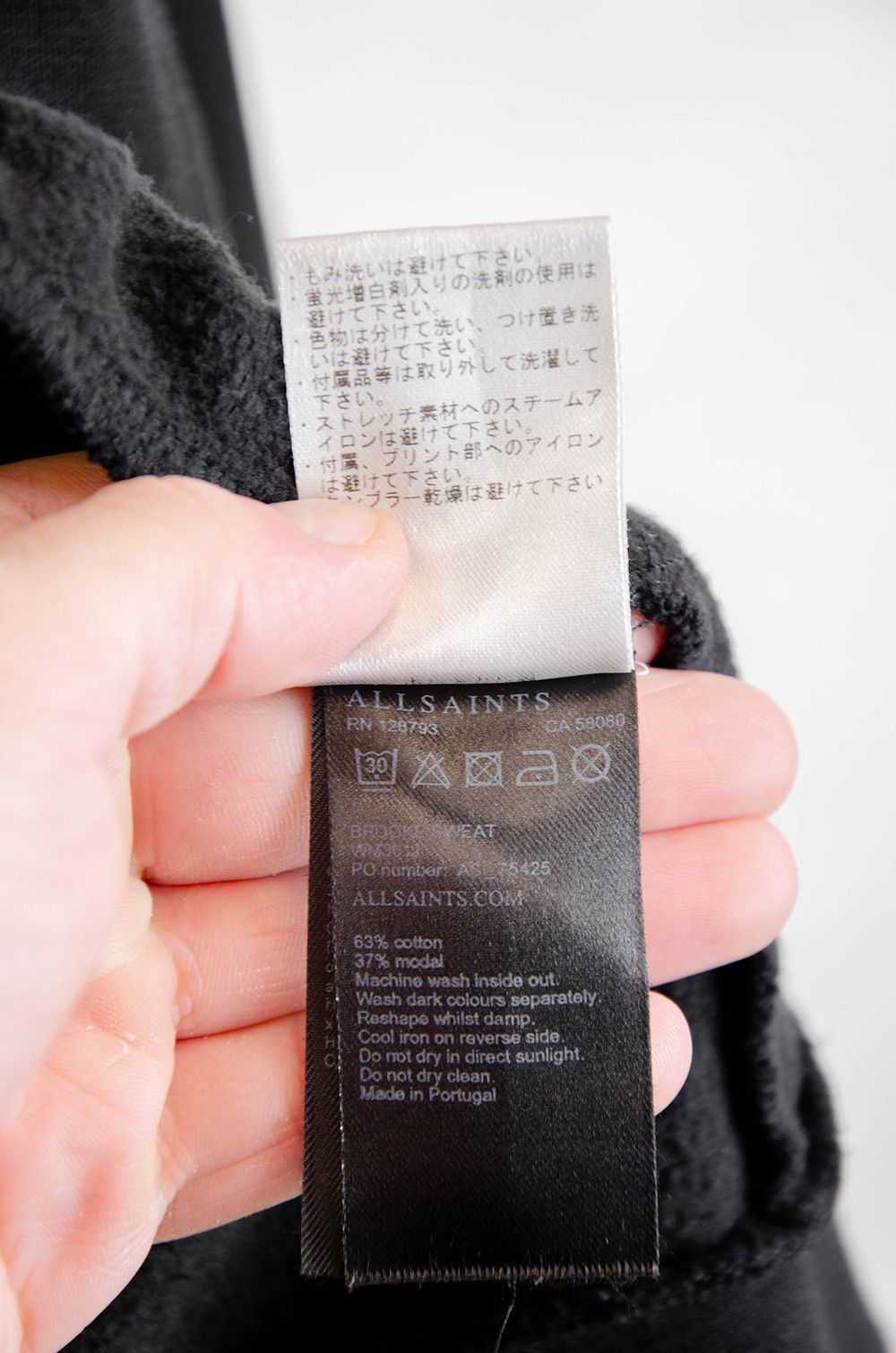 Allsaints AllSaints Brooke Sweat Drape Hoodie Black - Size S Size S / US 4 / IT 40 - 8 Thumbnail