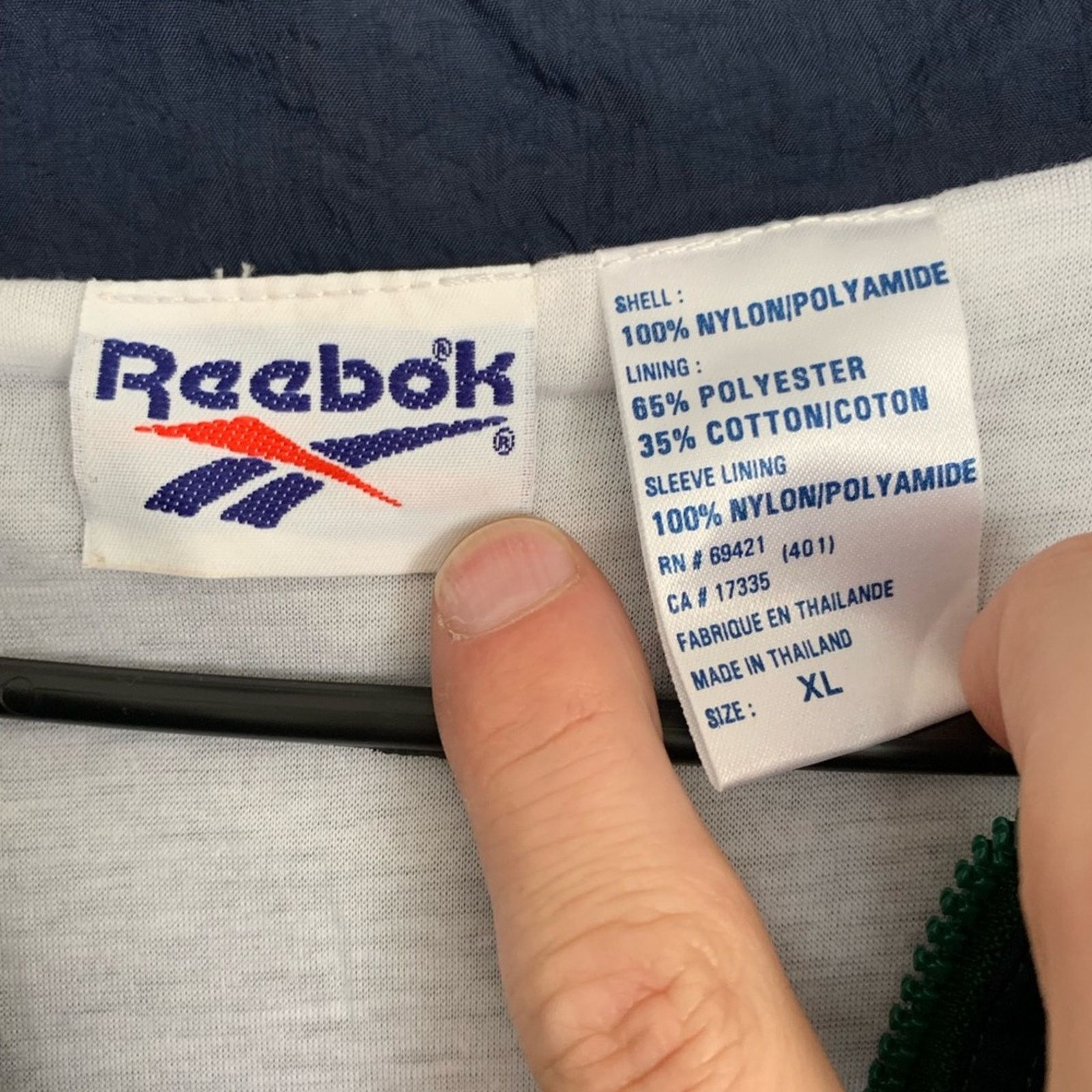 Reebok VINTAGE NWT REEBOK CLASSIC WINDBREAKER MENS JACKET Size US XL / EU 56 / 4 - 6 Thumbnail