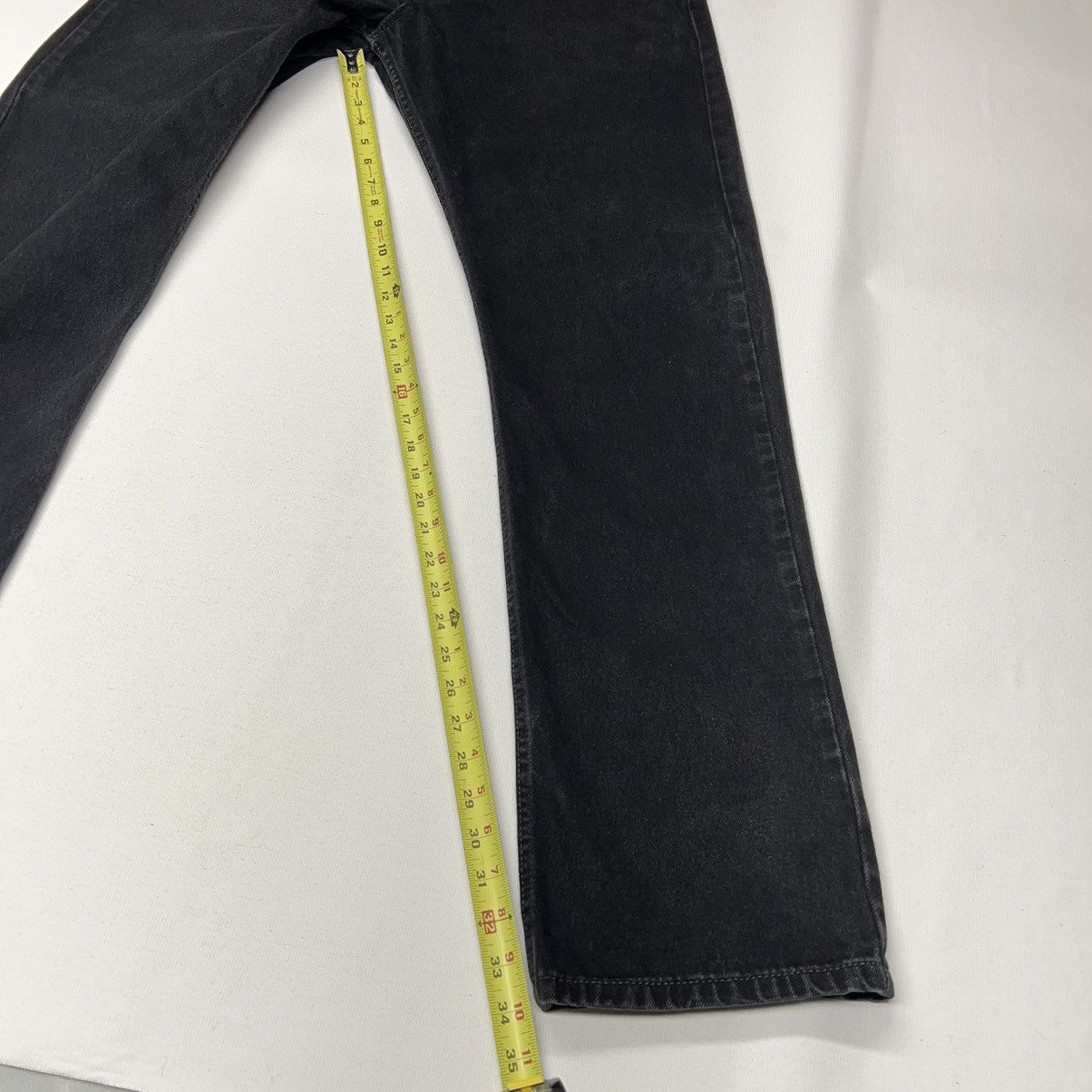 Levi's × Vintage Levis Jeans Black 505 Regular Fit Straight Denim Faded Size US 38 / EU 54 - 17 Thumbnail
