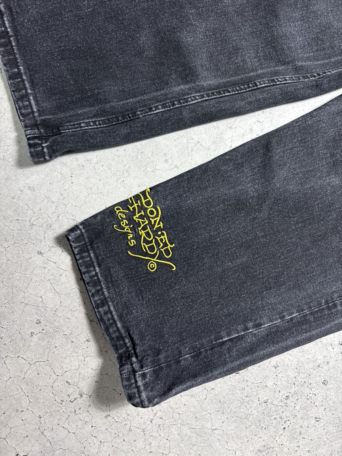 Ed Hardy Ed Hardy Baggy Big Logo Denim Jeans Size 36 Size US 36 / EU 52 - 3 Thumbnail