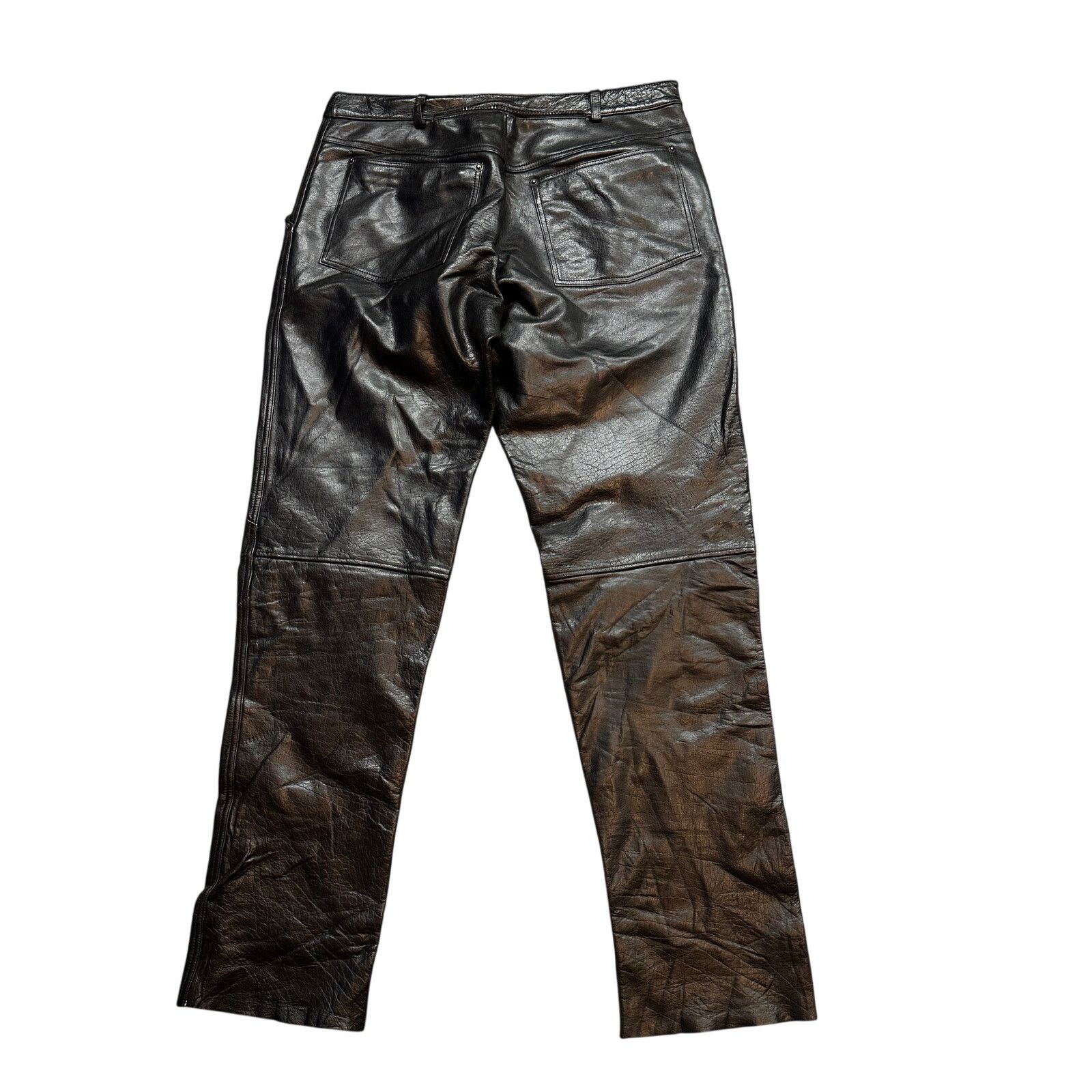 Other VTG First Racing Riding Gear Motorcycle Leather Pants 36x35 Size US 36 / EU 52 - 2 Thumbnail